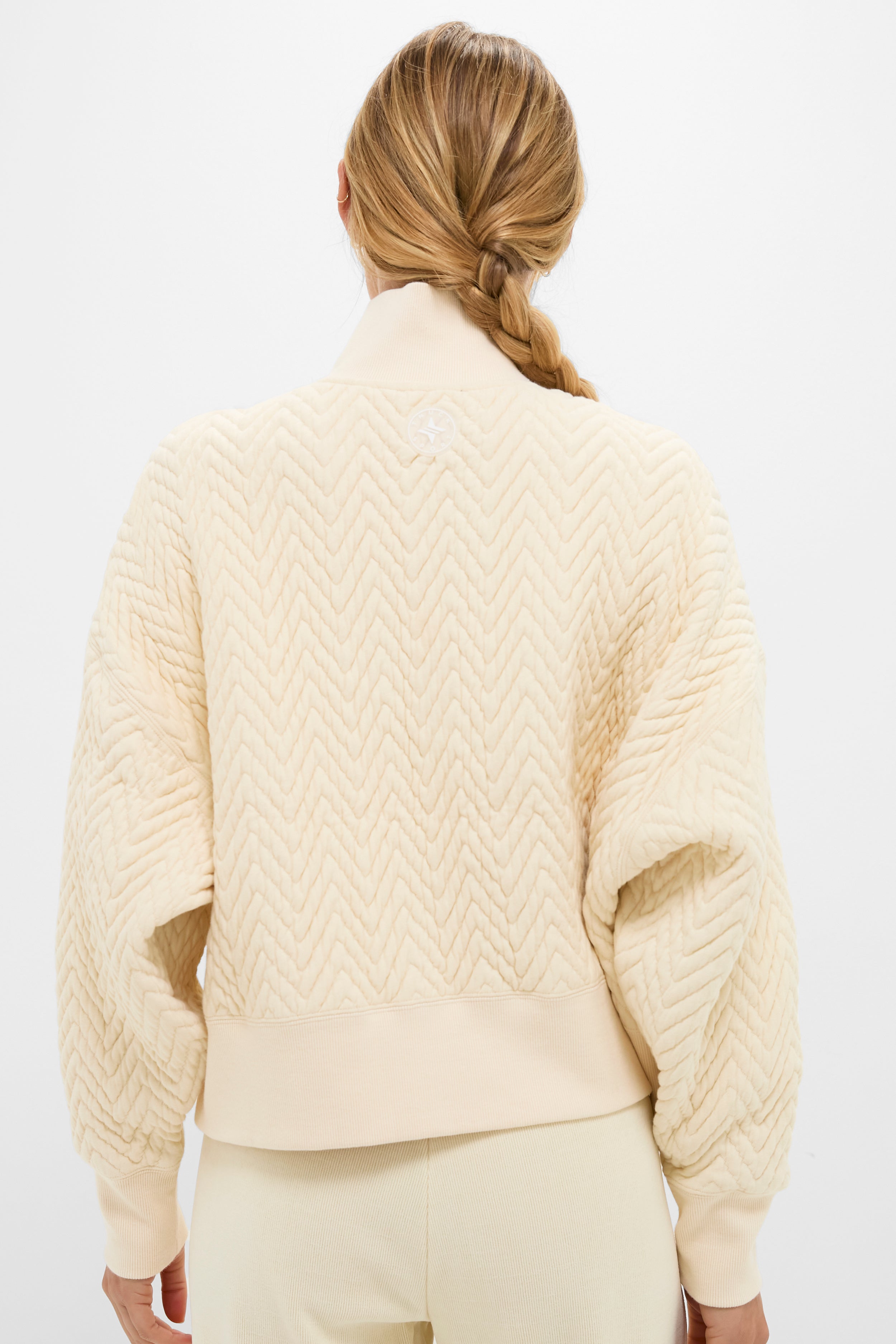 Buttercream Quilted Lucas Quarter Zip-Charming Tale Store