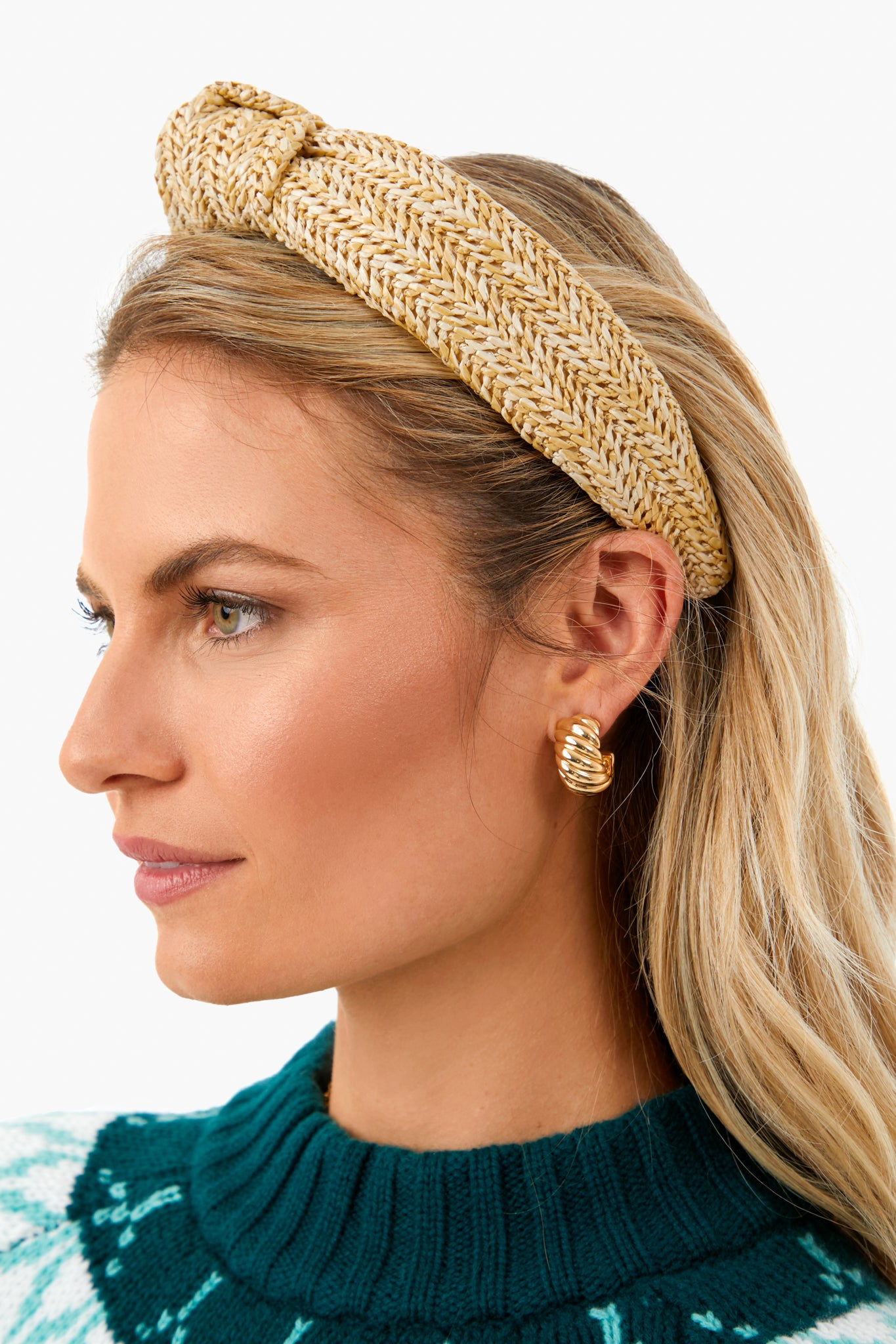 Exclusive Raffia Knotted Headband-Charming Tale Store