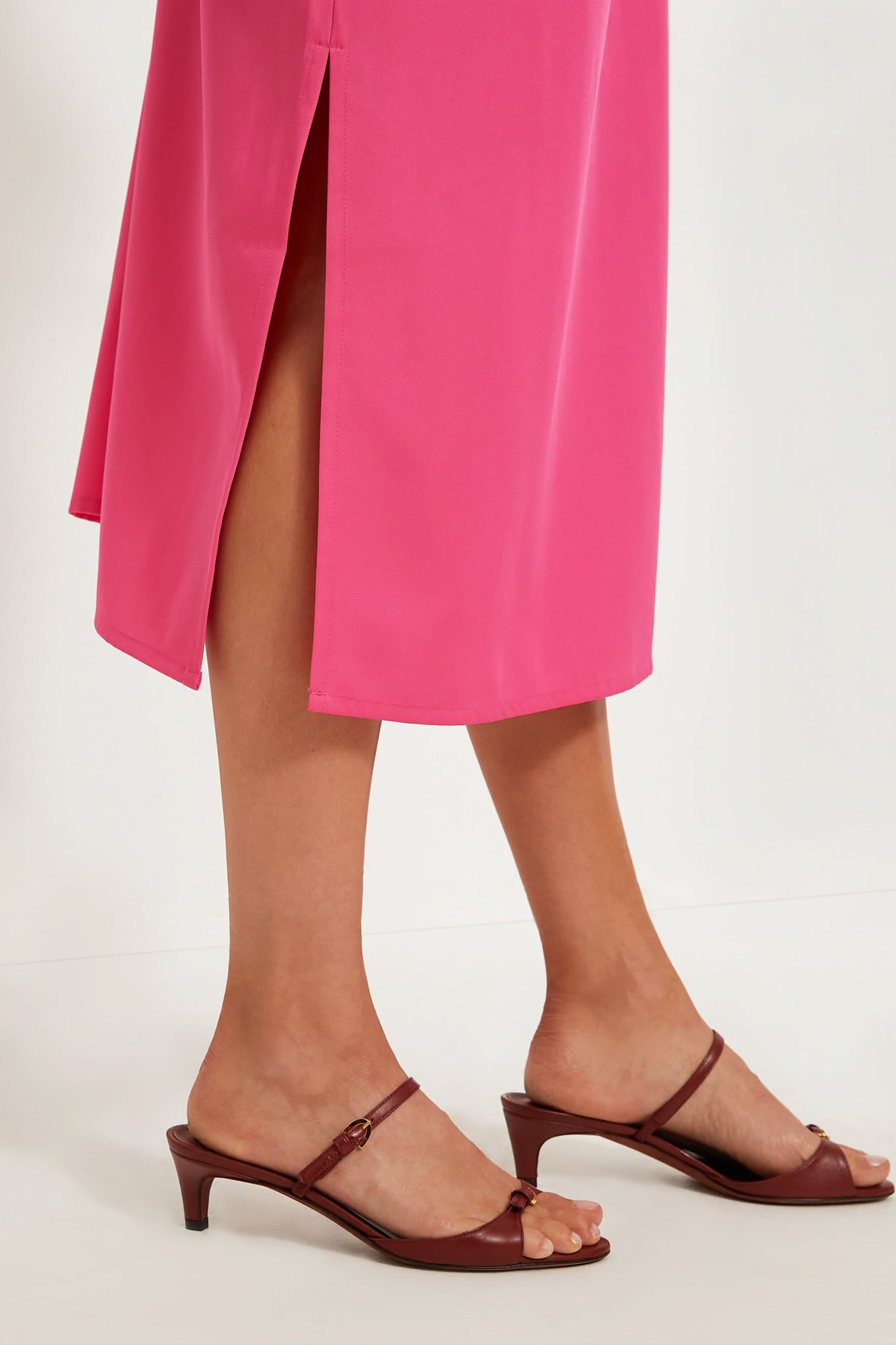Hot Pink Feather Jamie Dress-Charming Tale Store