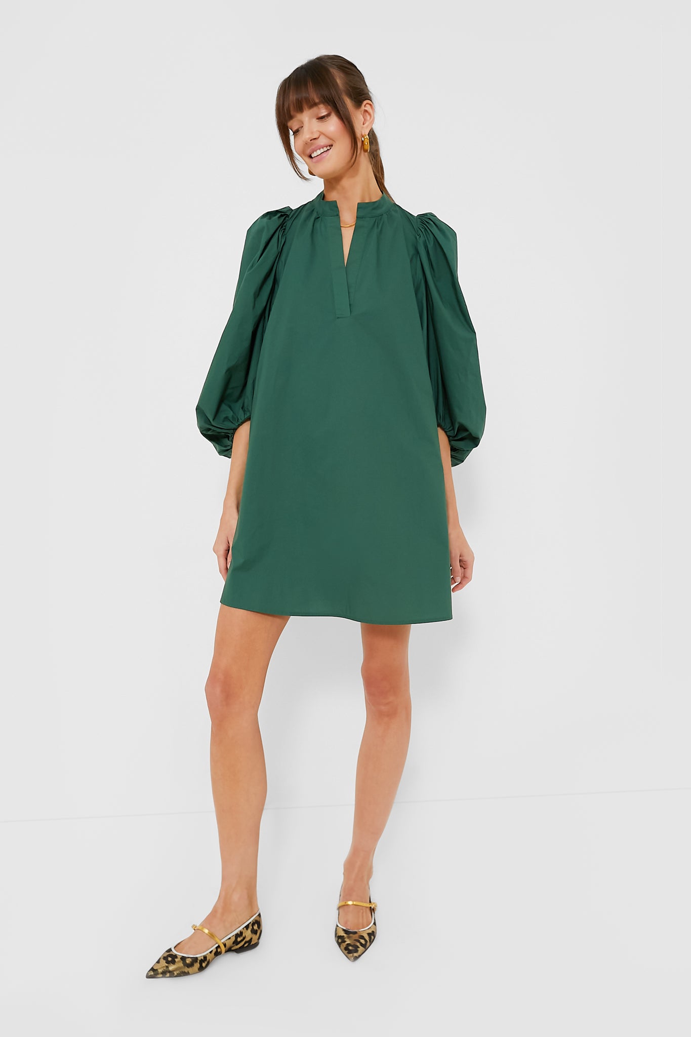 Emerald Green Astrid Dress-Charming Tale Store