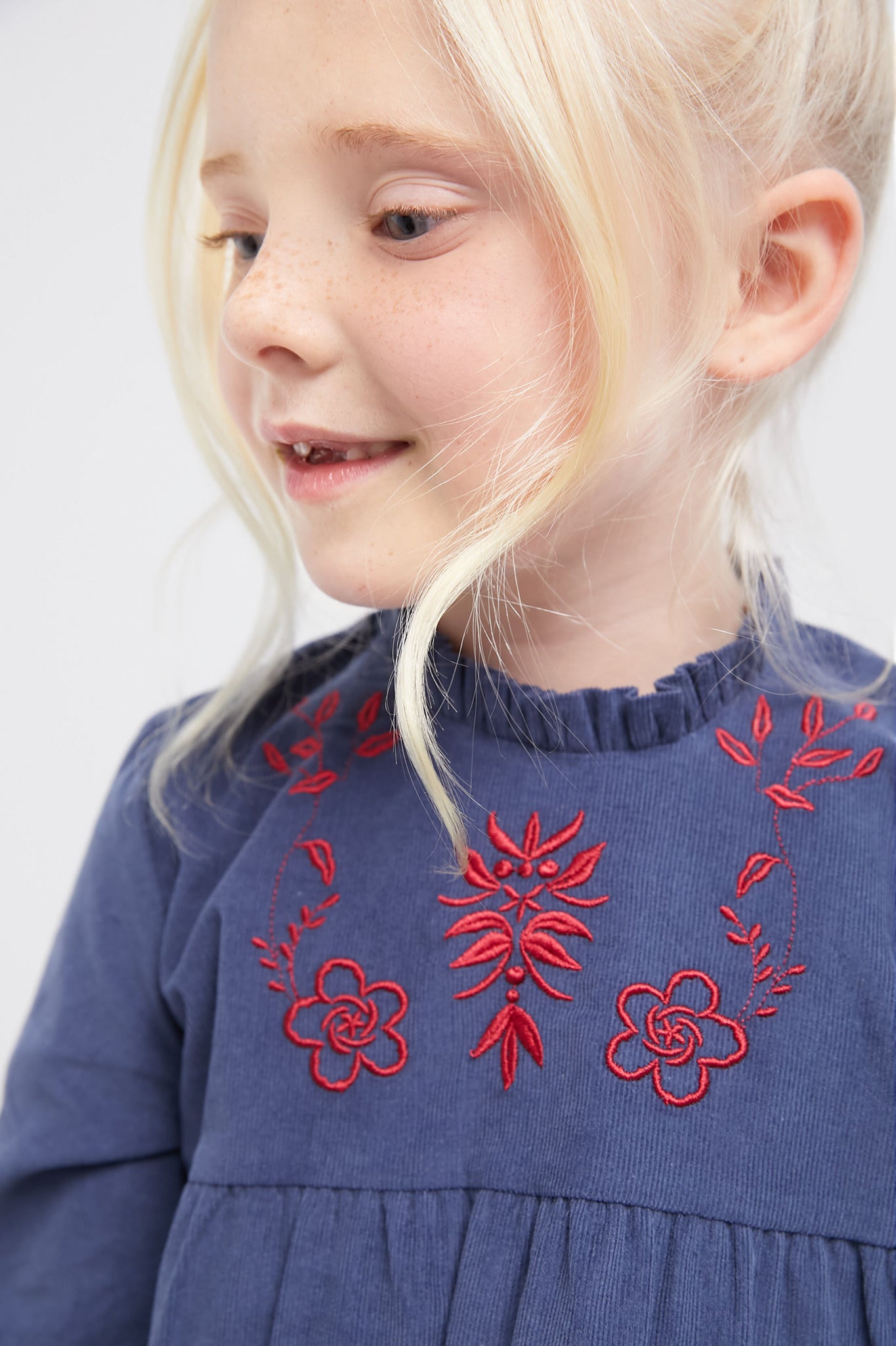 Dusty Blue Roberta Dress-Charming Tale Store