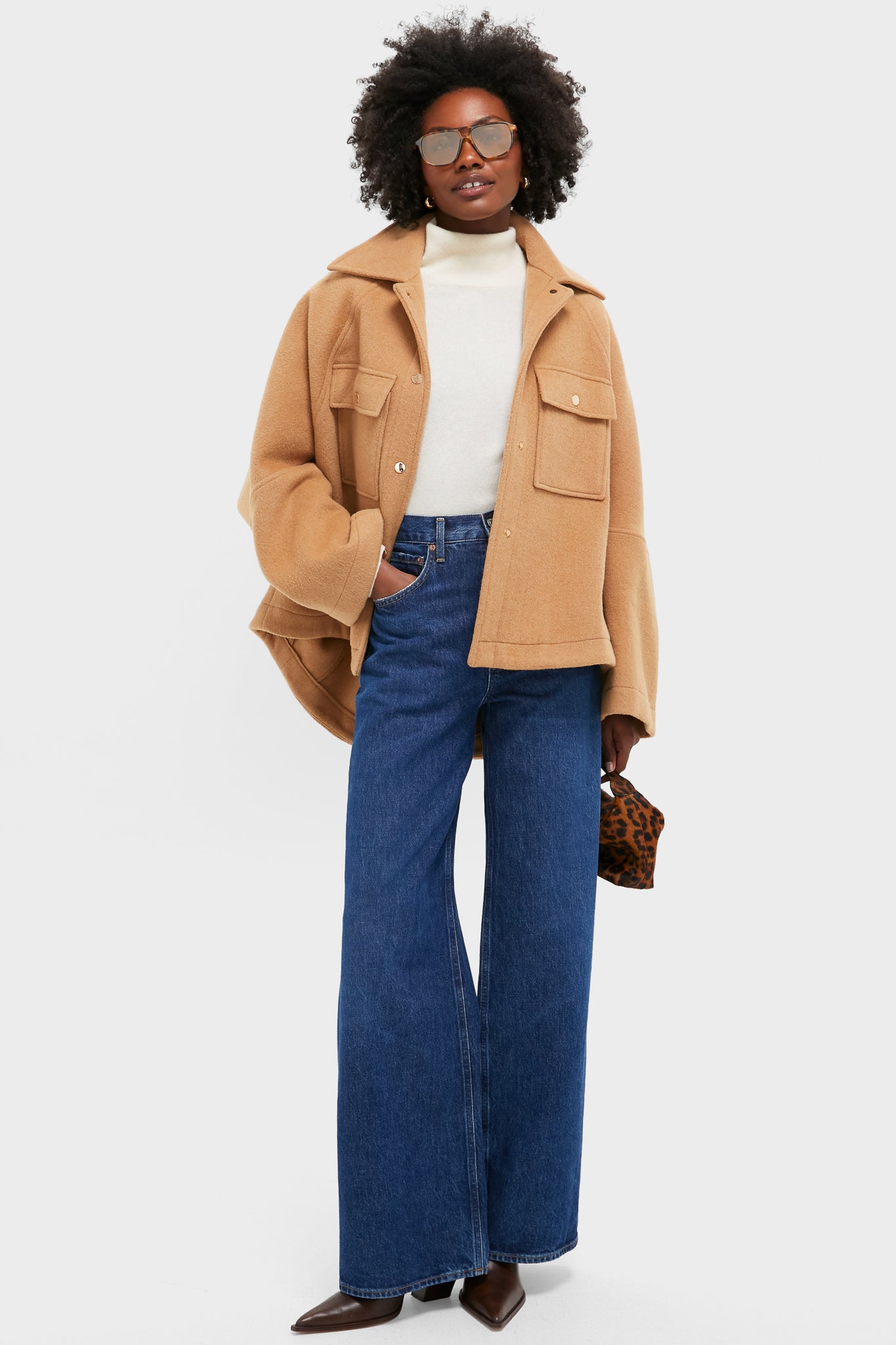 Camel Wool Cassidy Jacket-Charming Tale Store