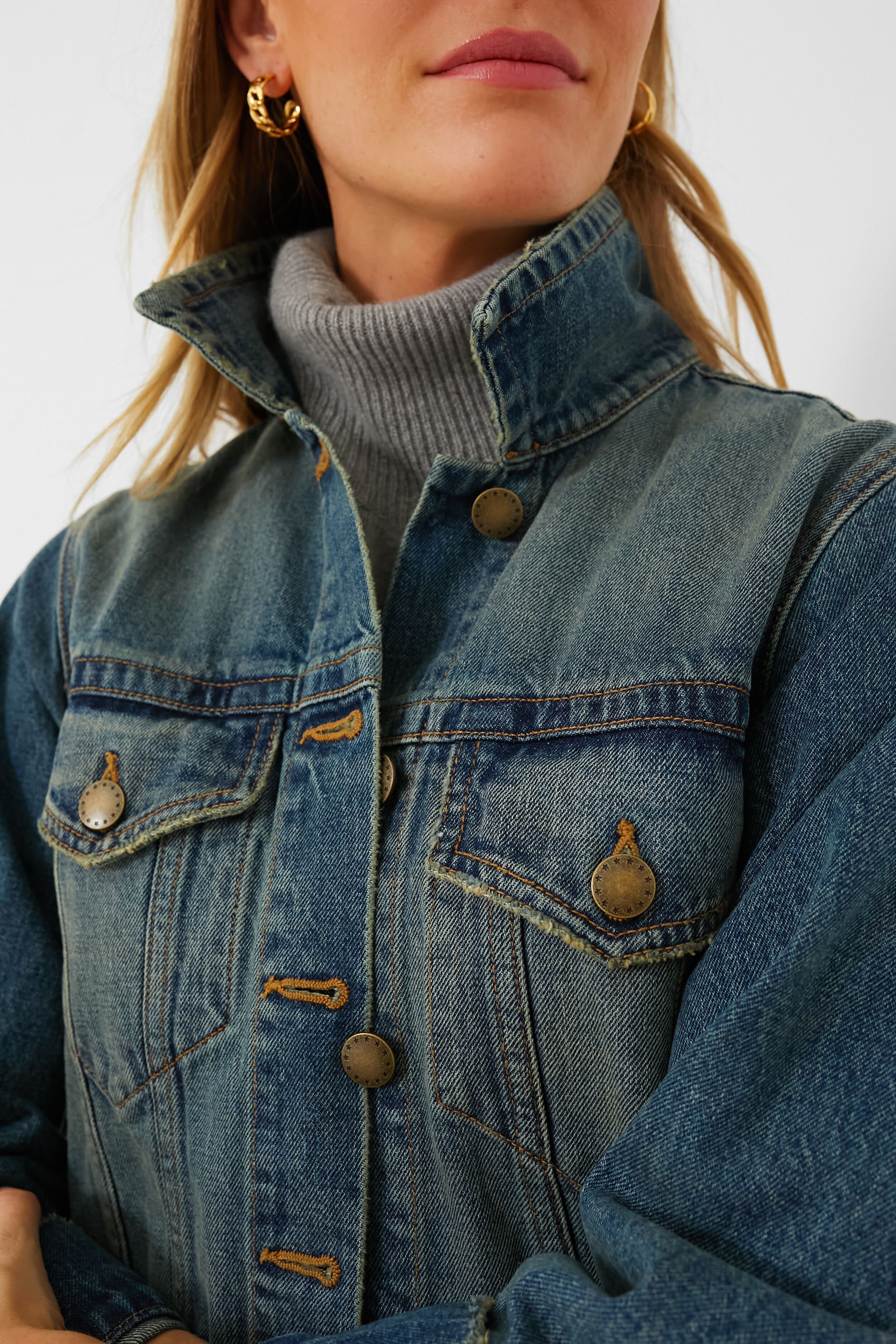 Cargo Wash The Slouchy Jean Jacket-Charming Tale Store