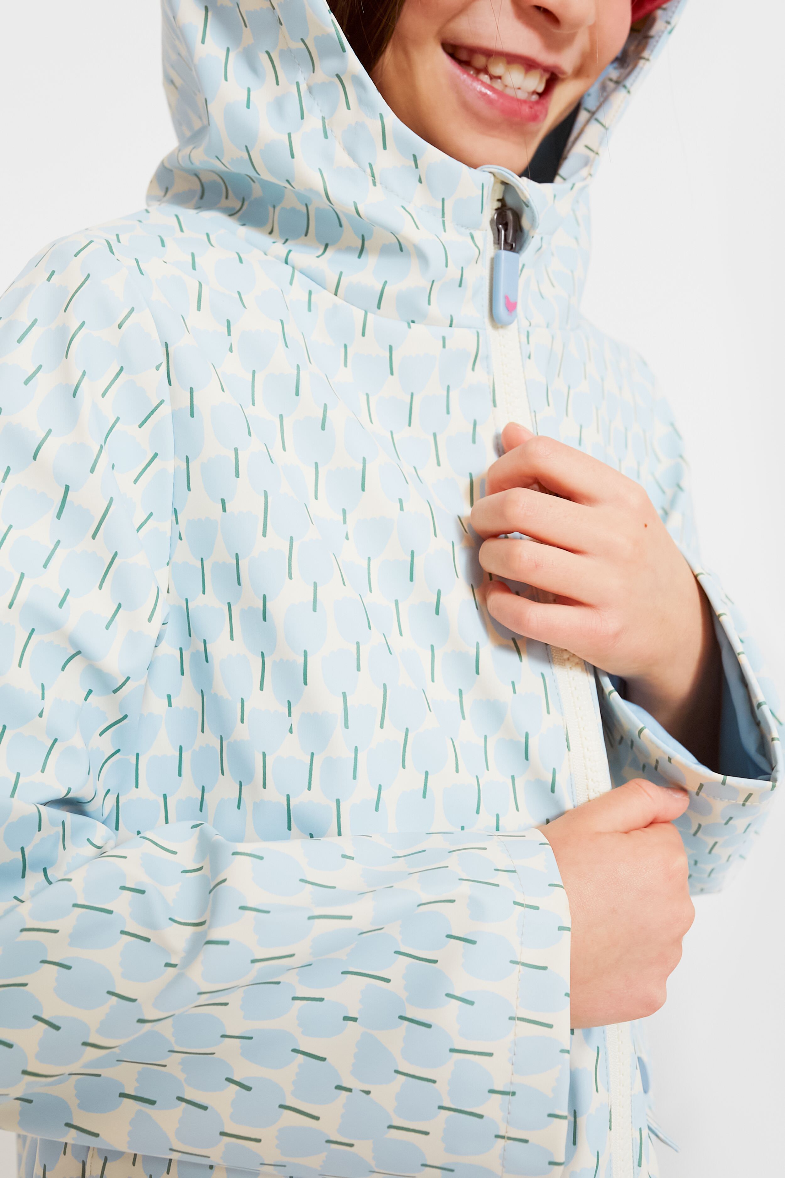 Blue Tulips Rafa Rain Coat-Charming Tale Store