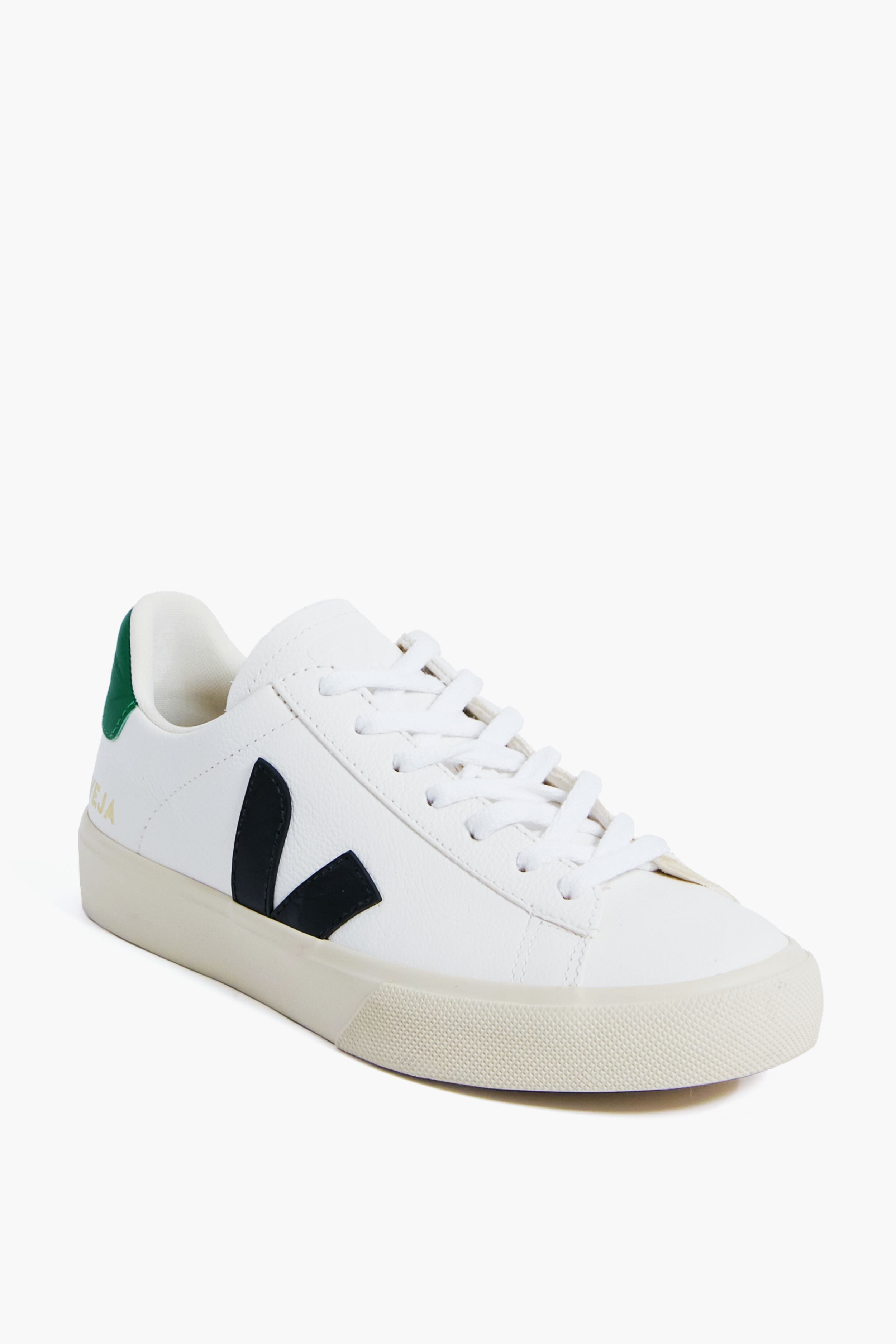 Extra-White Black Emeraude Campo Sneakers-Charming Tale Store