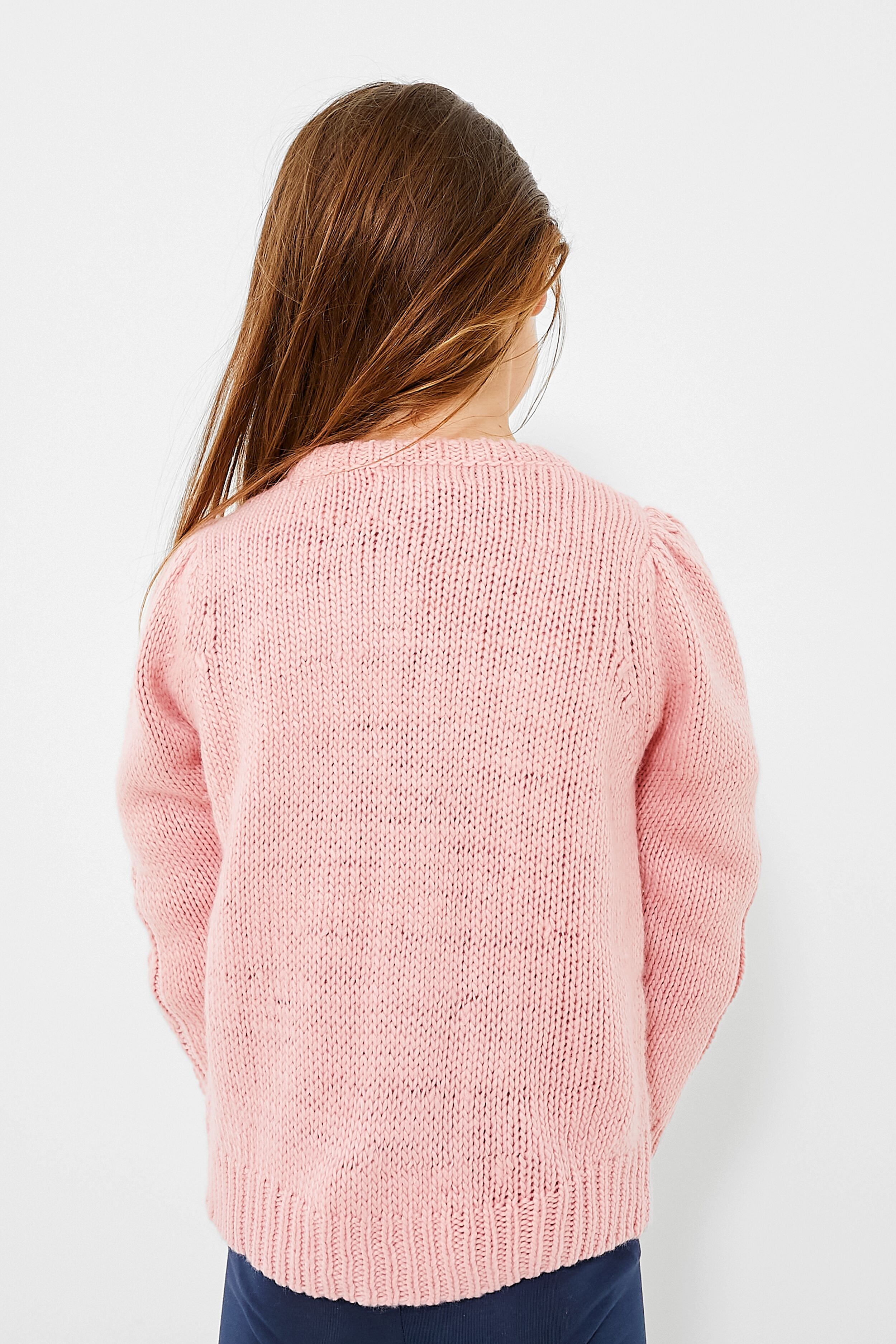 Dusty Rose Cable Constance Sweater-Charming Tale Store