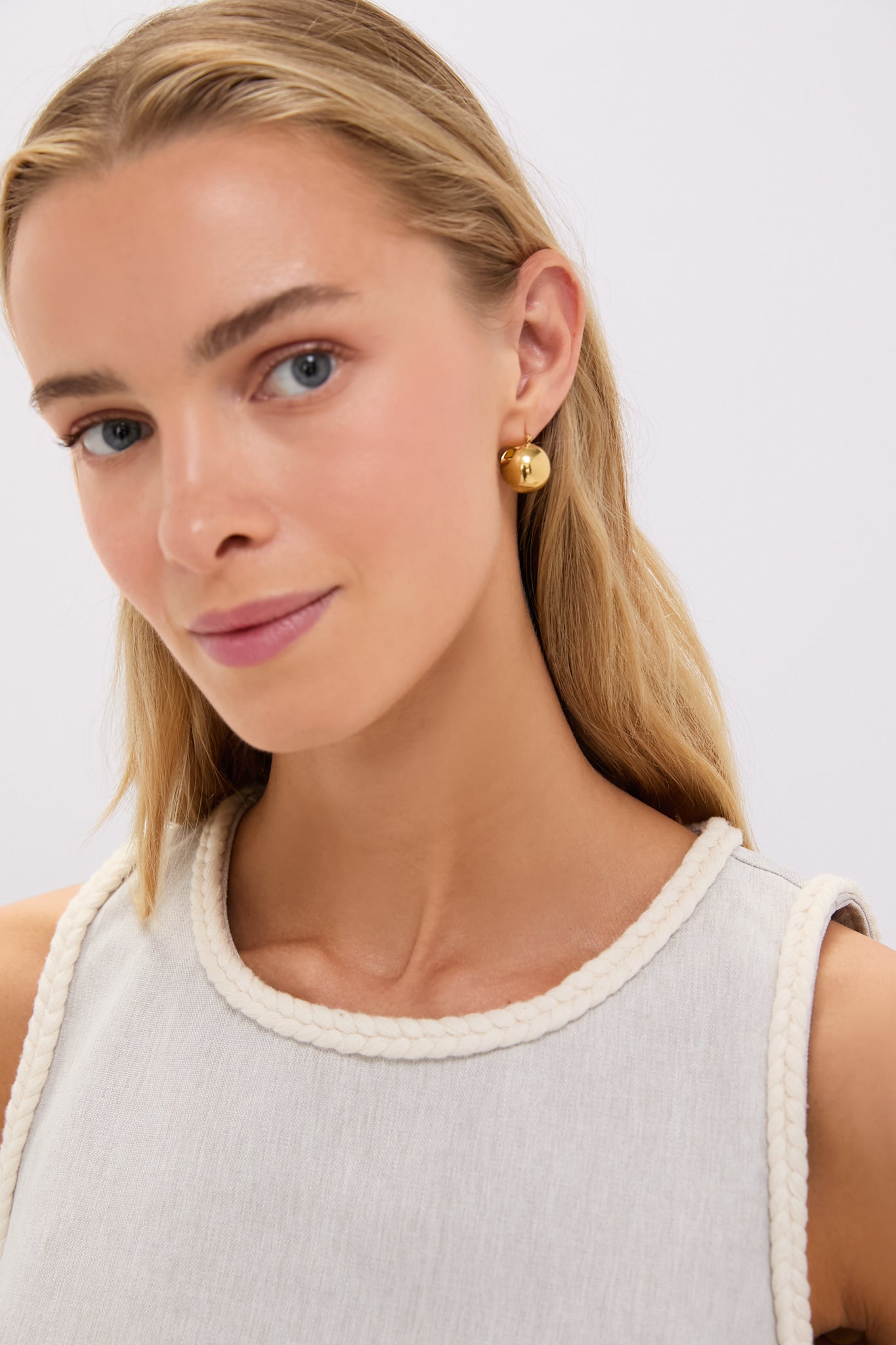 Flax Brushed Canvas Keating Top-Charming Tale Store