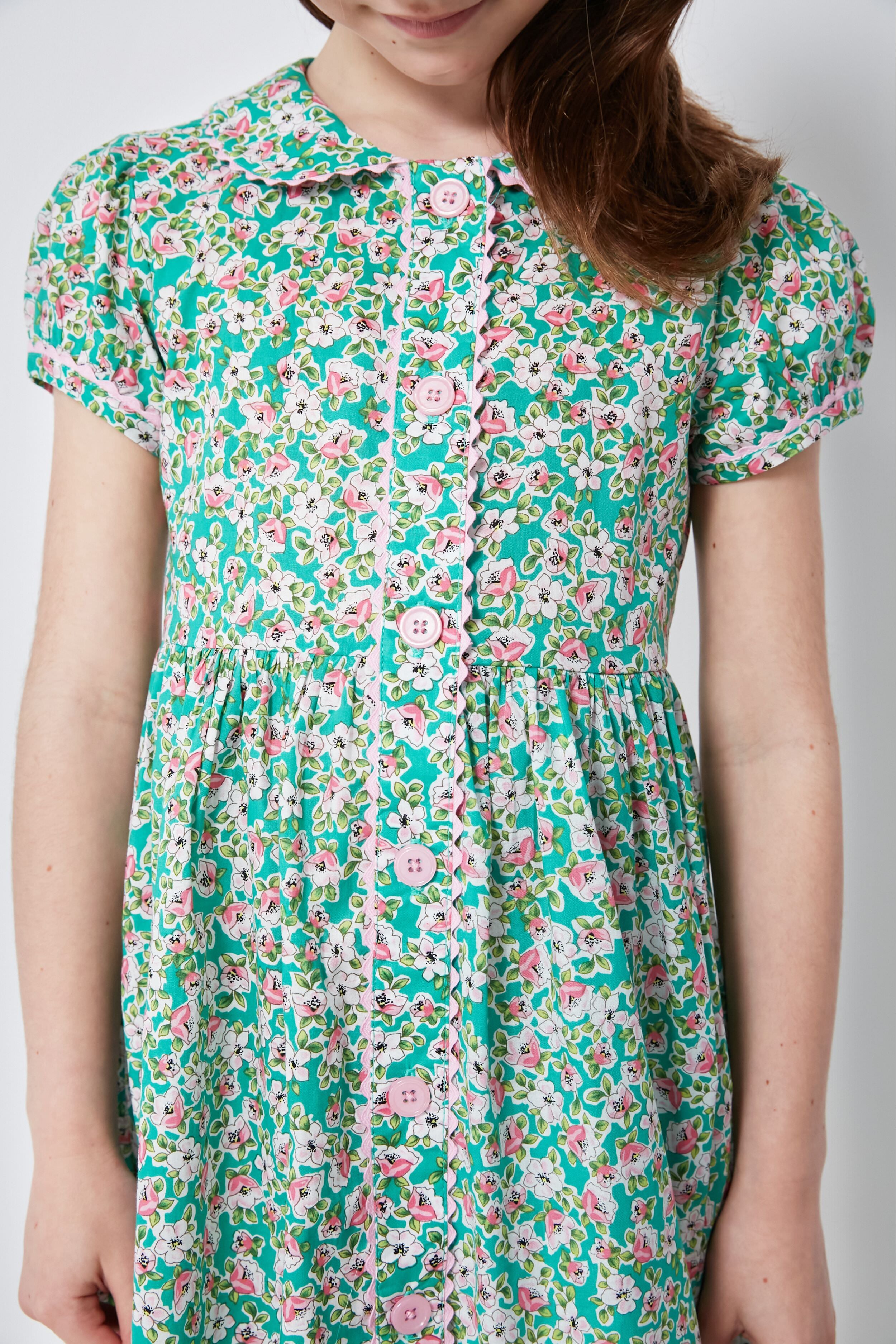 Floral Garden Button-Front Dress-Charming Tale Store