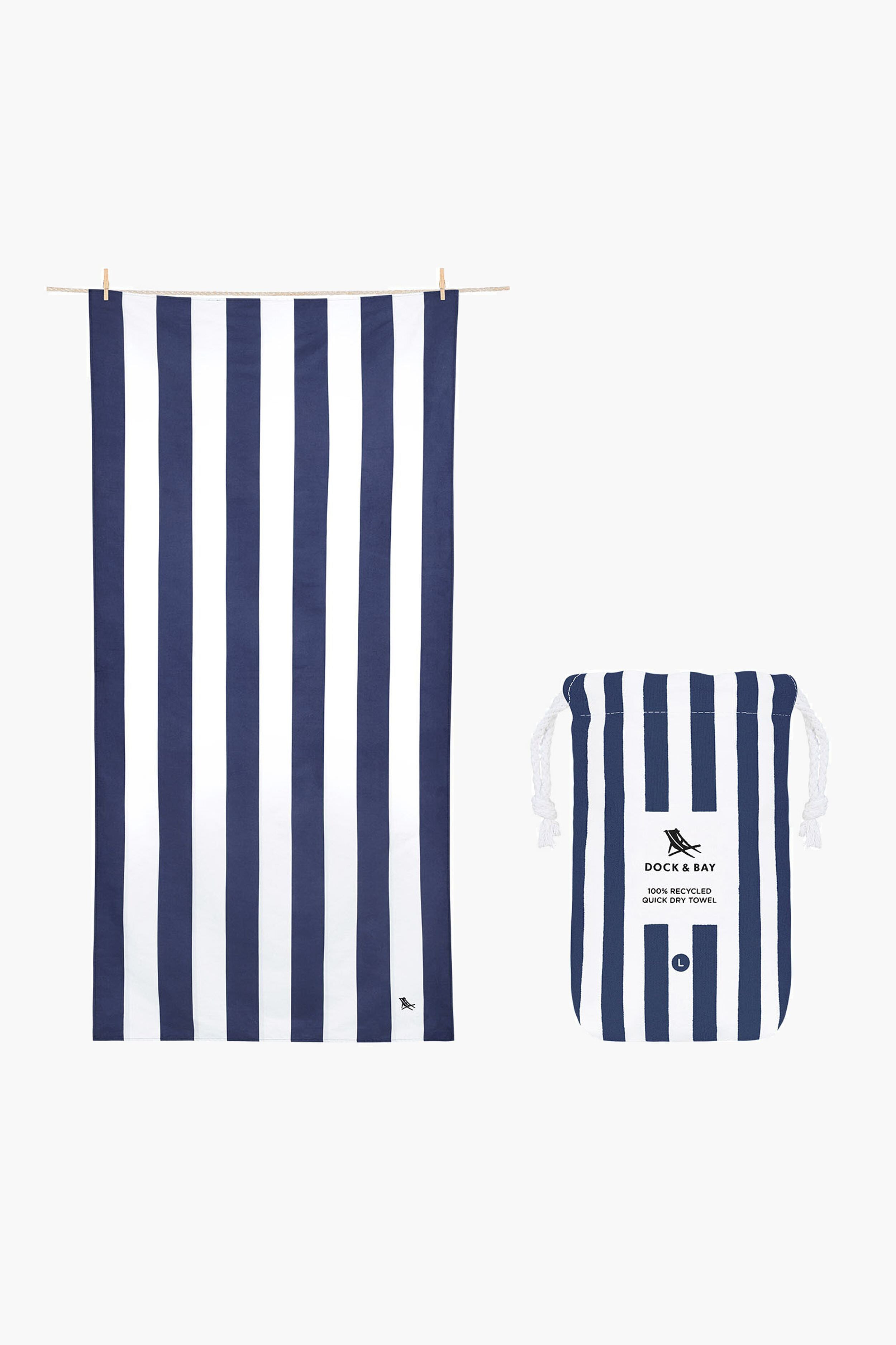 Whitsunday Blue Cabana Towel-Charming Tale Store