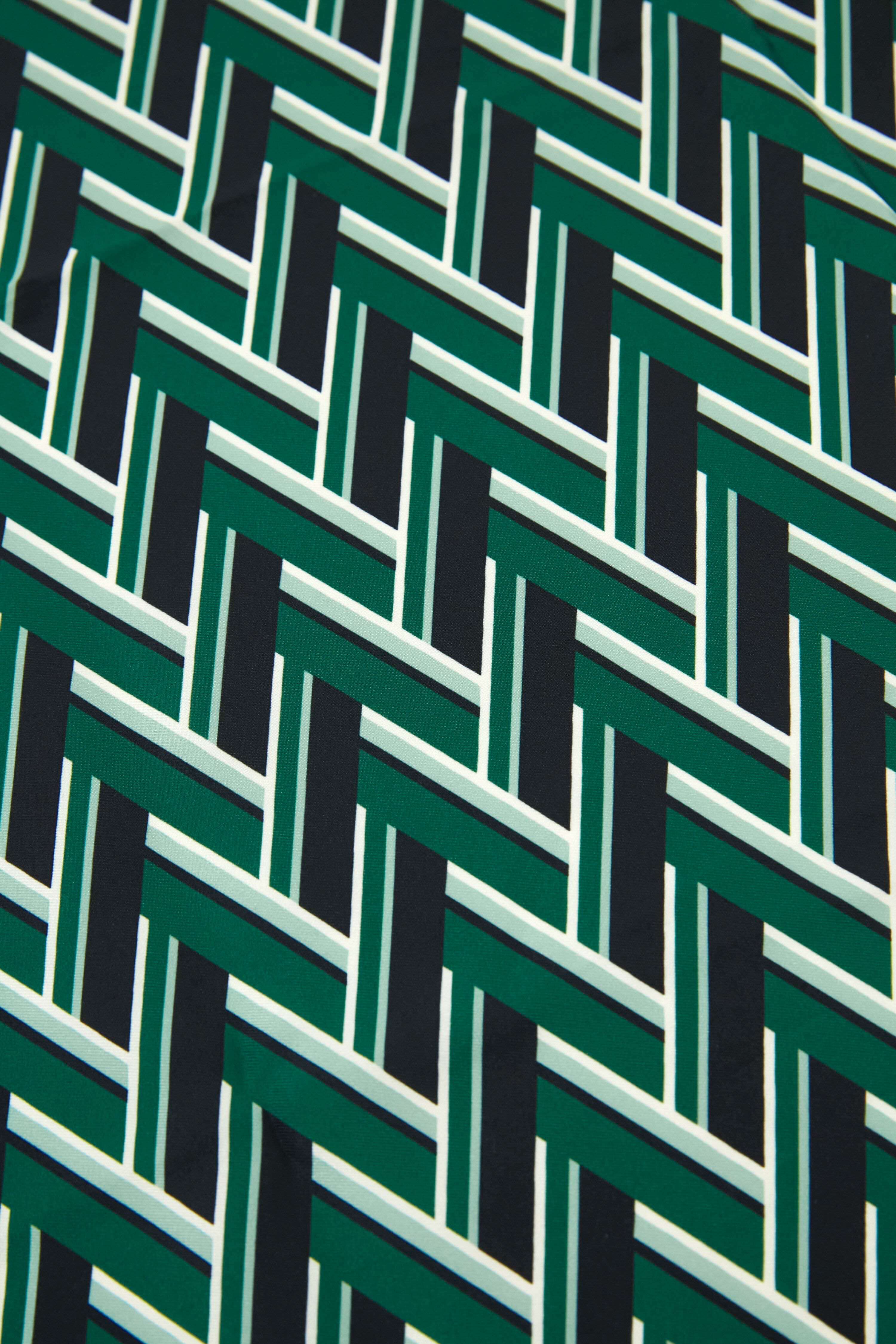 Emerald Geo Scarf-Charming Tale Store