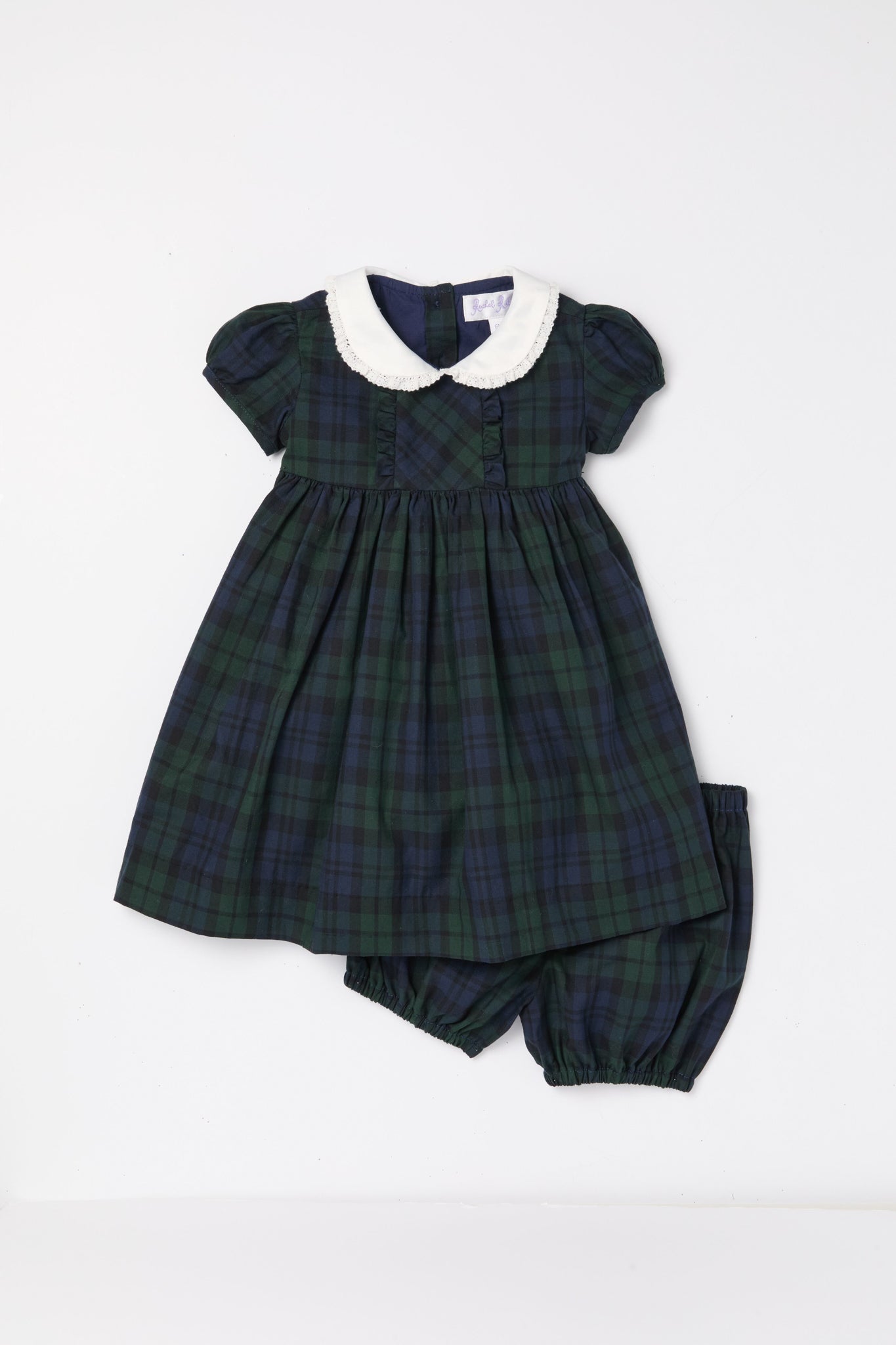 Exclusive Blackwatch Frill Front Dress and Bloomers Set-Charming Tale Store