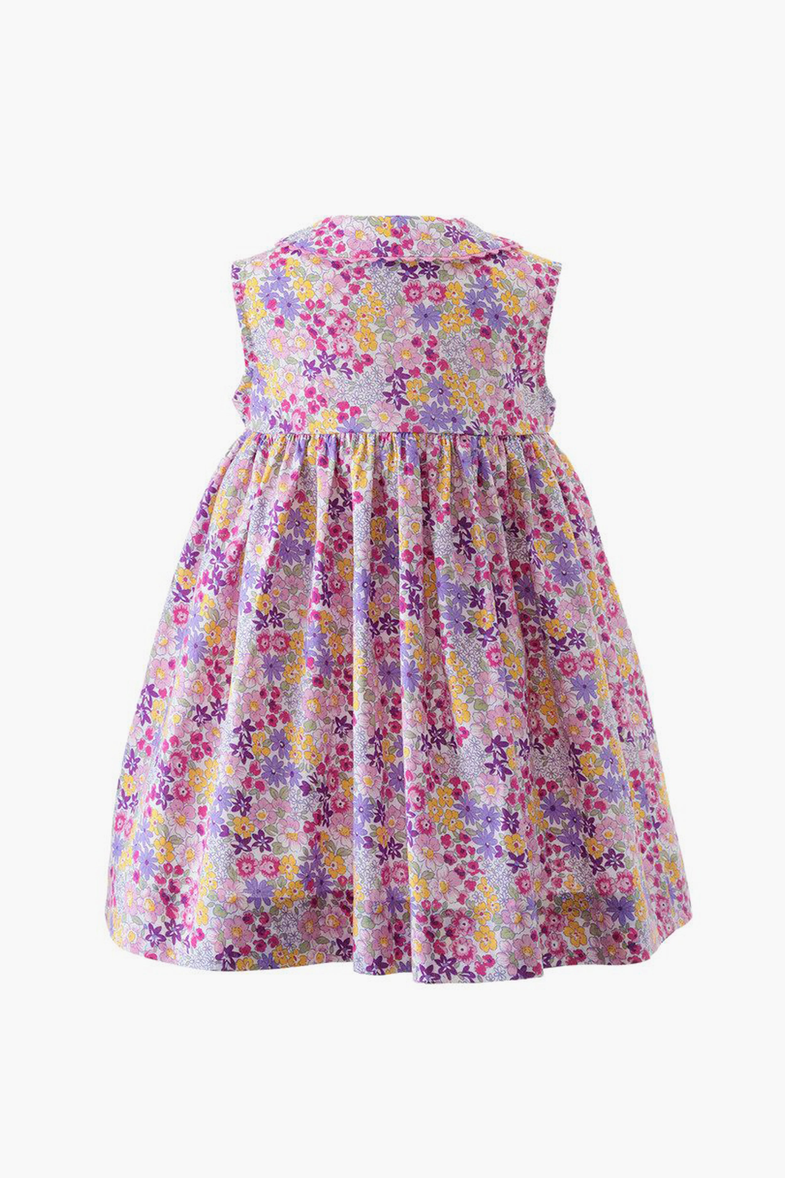 Summer Floral Button-Front Dress & Bloomers-Charming Tale Store