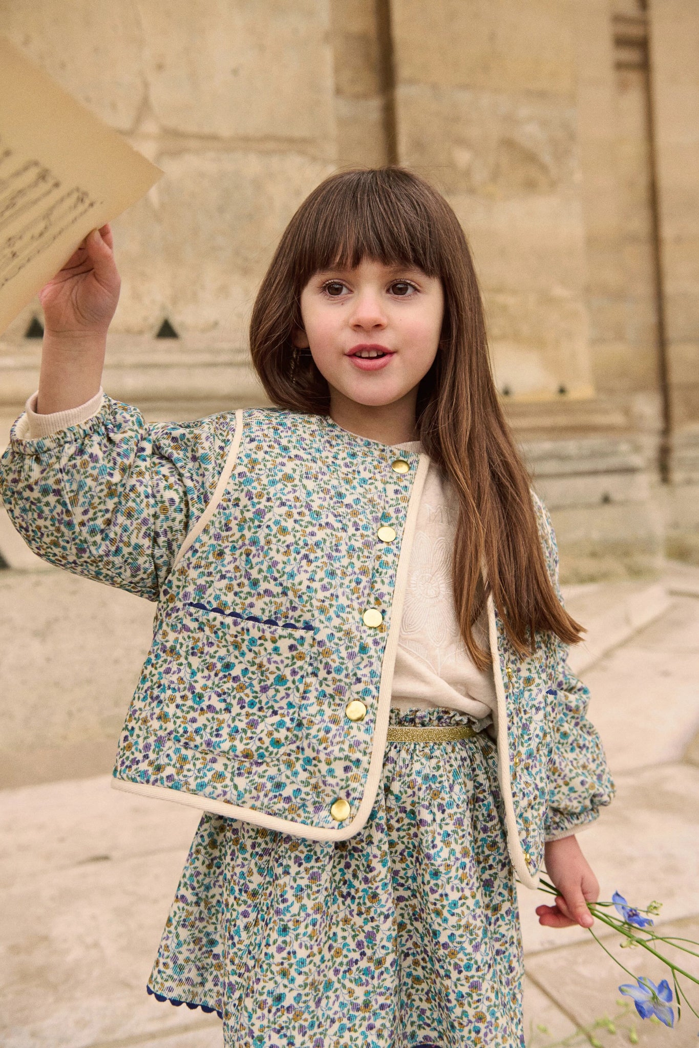 Velvet Cream Cephee Skirt-Charming Tale Store