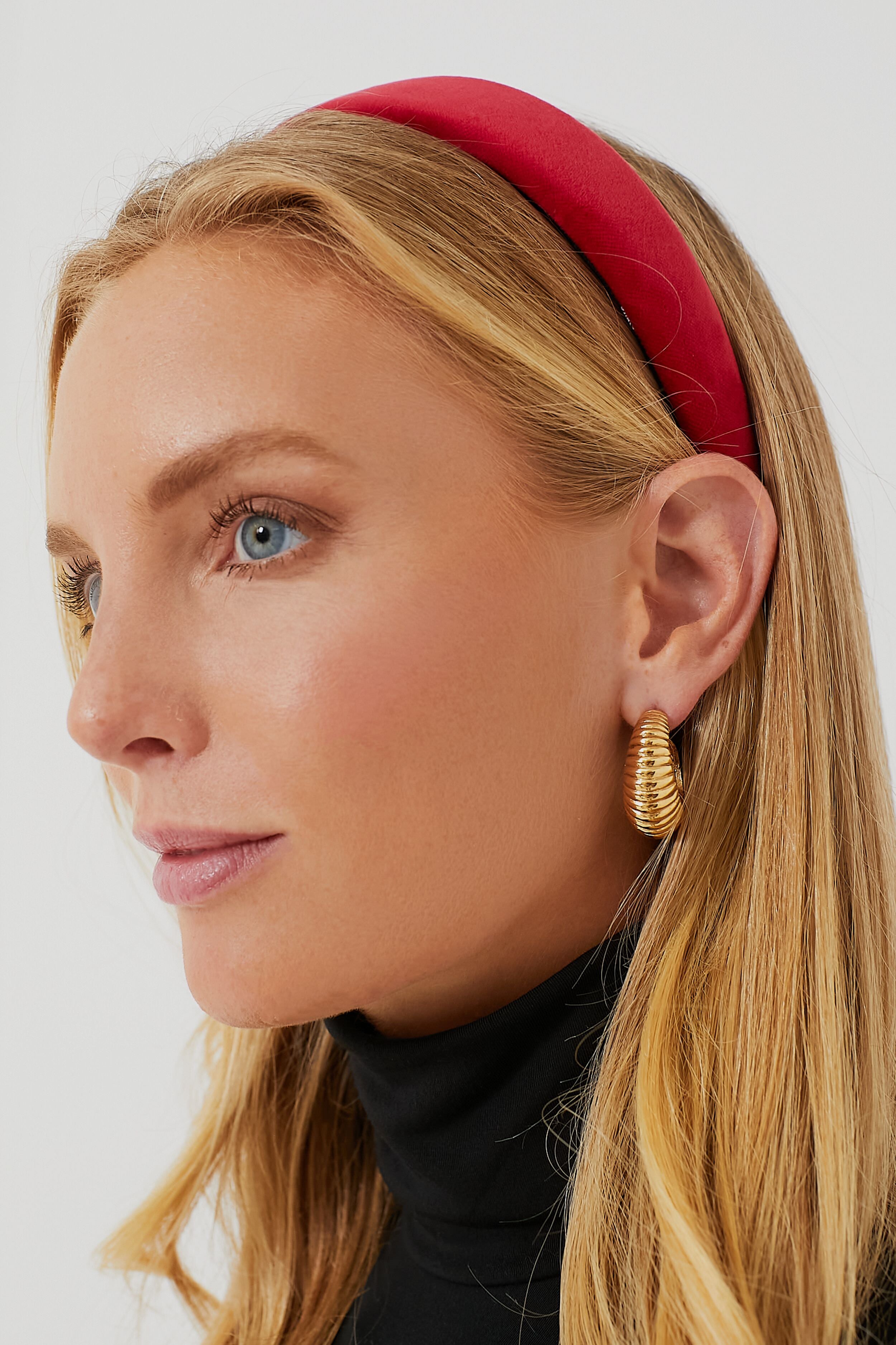 Crimson Velvet Alice Headband-Charming Tale Store