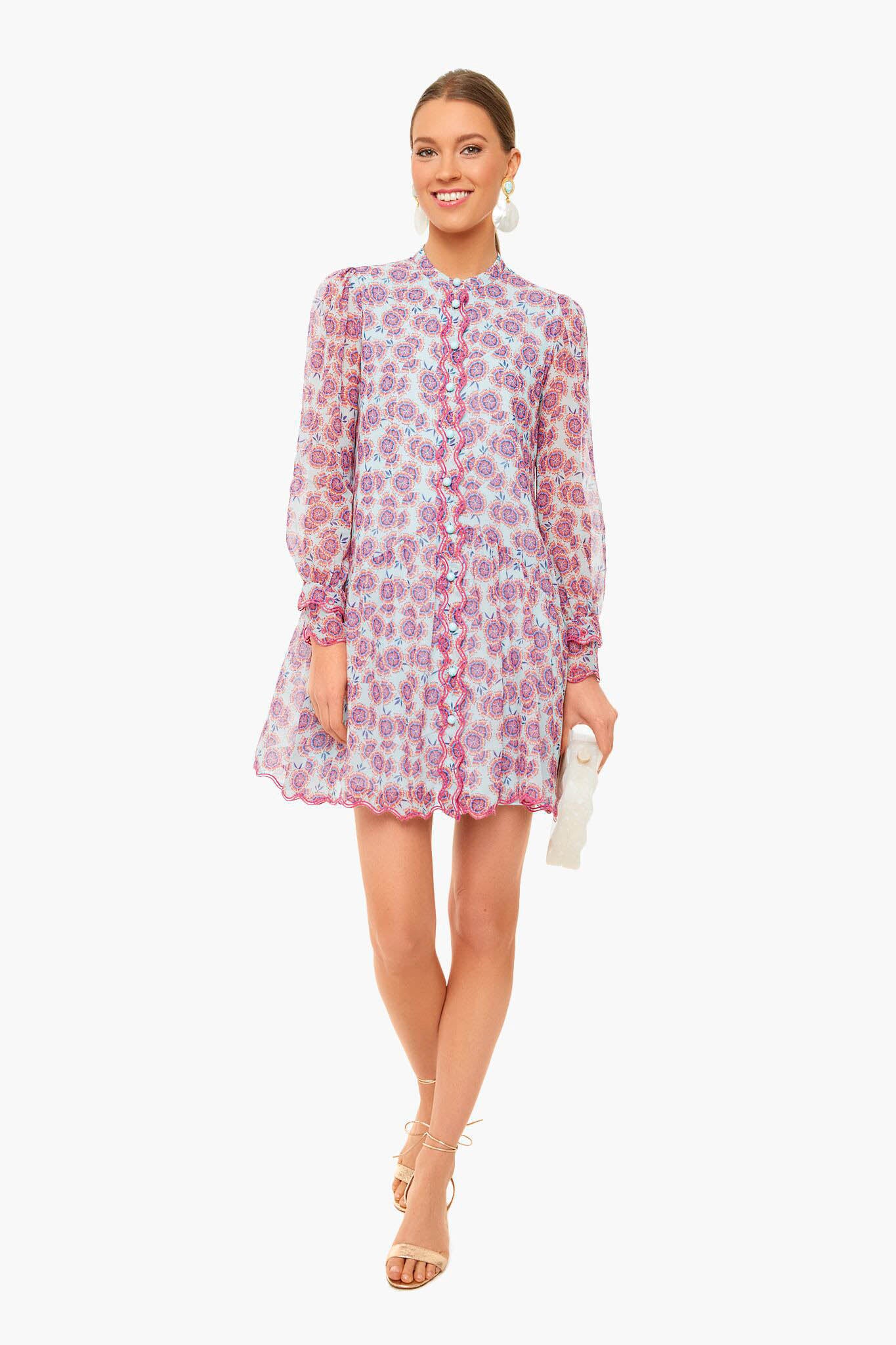 Dragonfruit Tilly Ruffle Eyelet Dress-Charming Tale Store