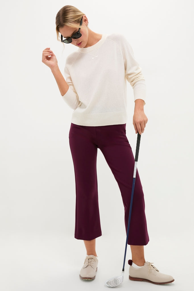 Buttercream Washable Cashmere Malcolm Crewneck-Charming Tale Store