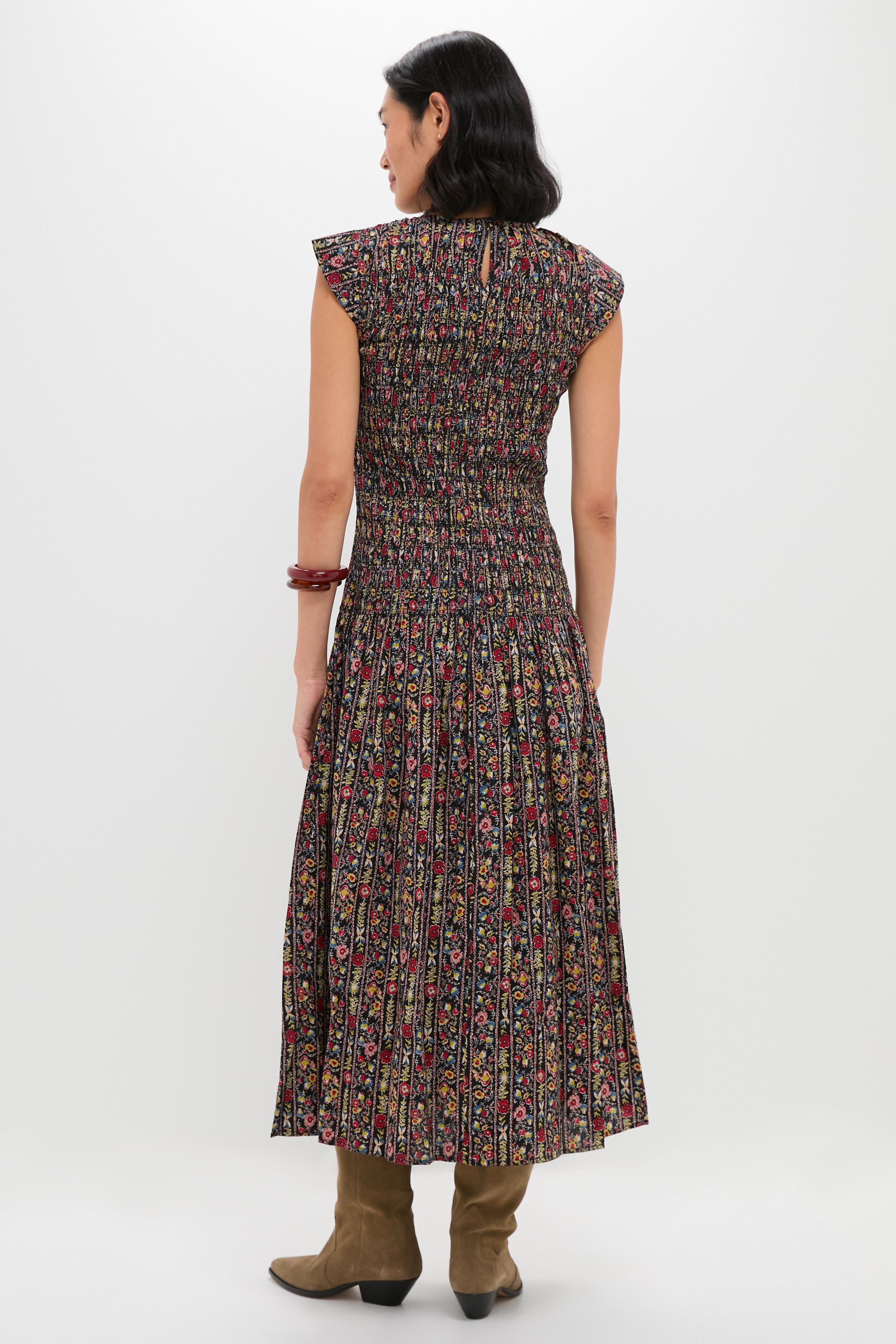 Garland Print Paramour Dress-Charming Tale Store