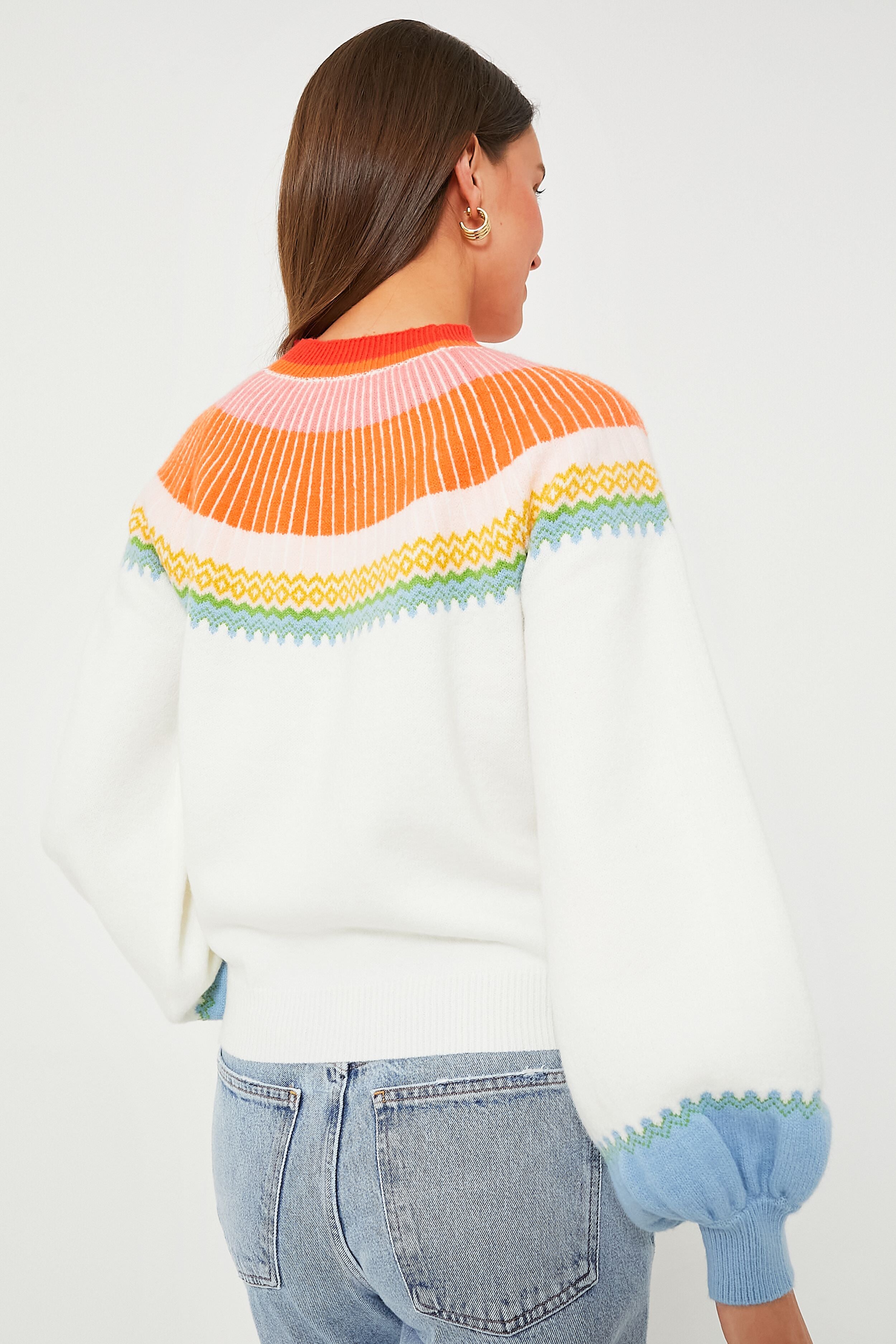 Pastel Color Block Sweater-Charming Tale Store