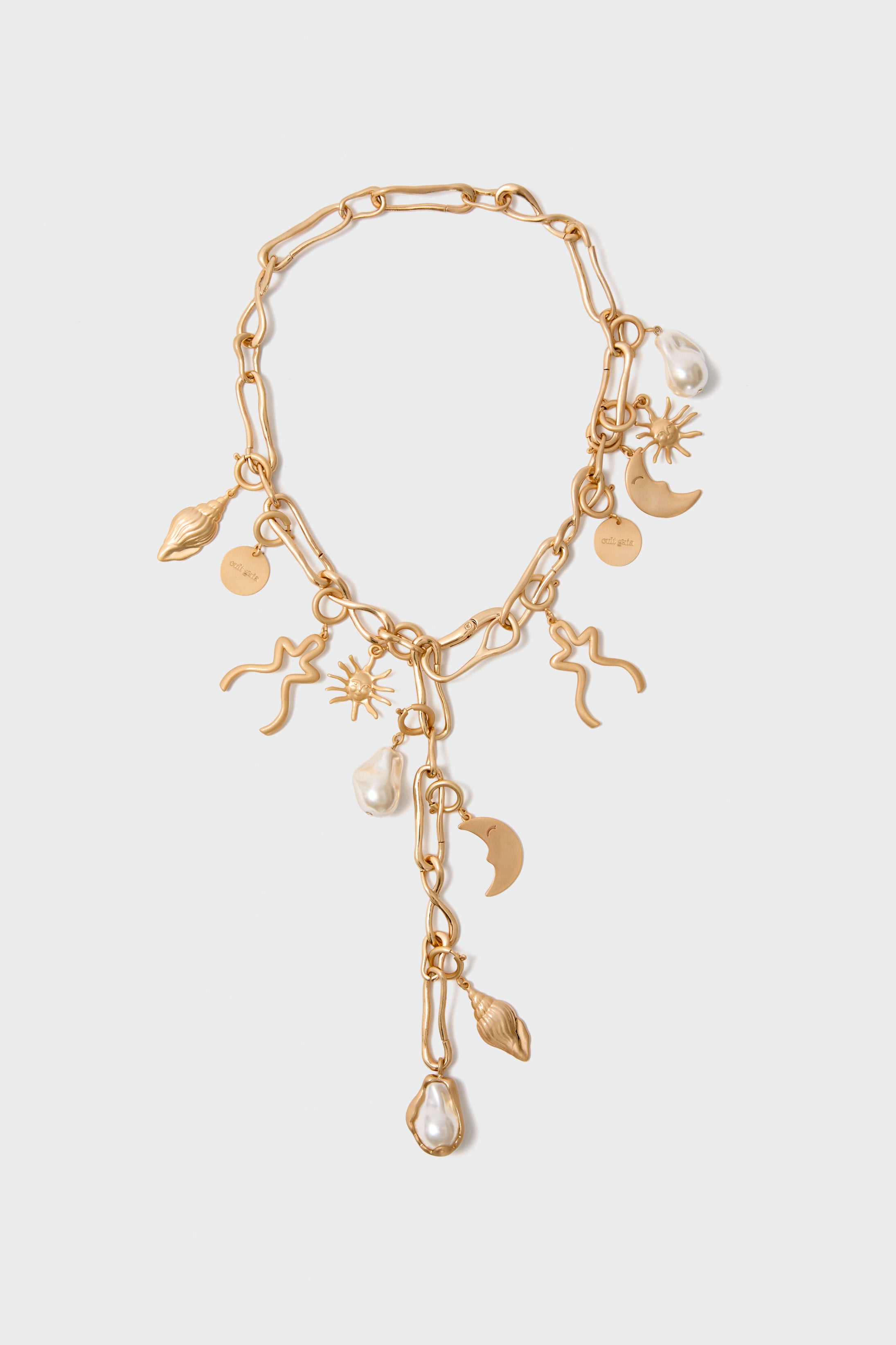 Brushed Brass Astrid Choker-Charming Tale Store