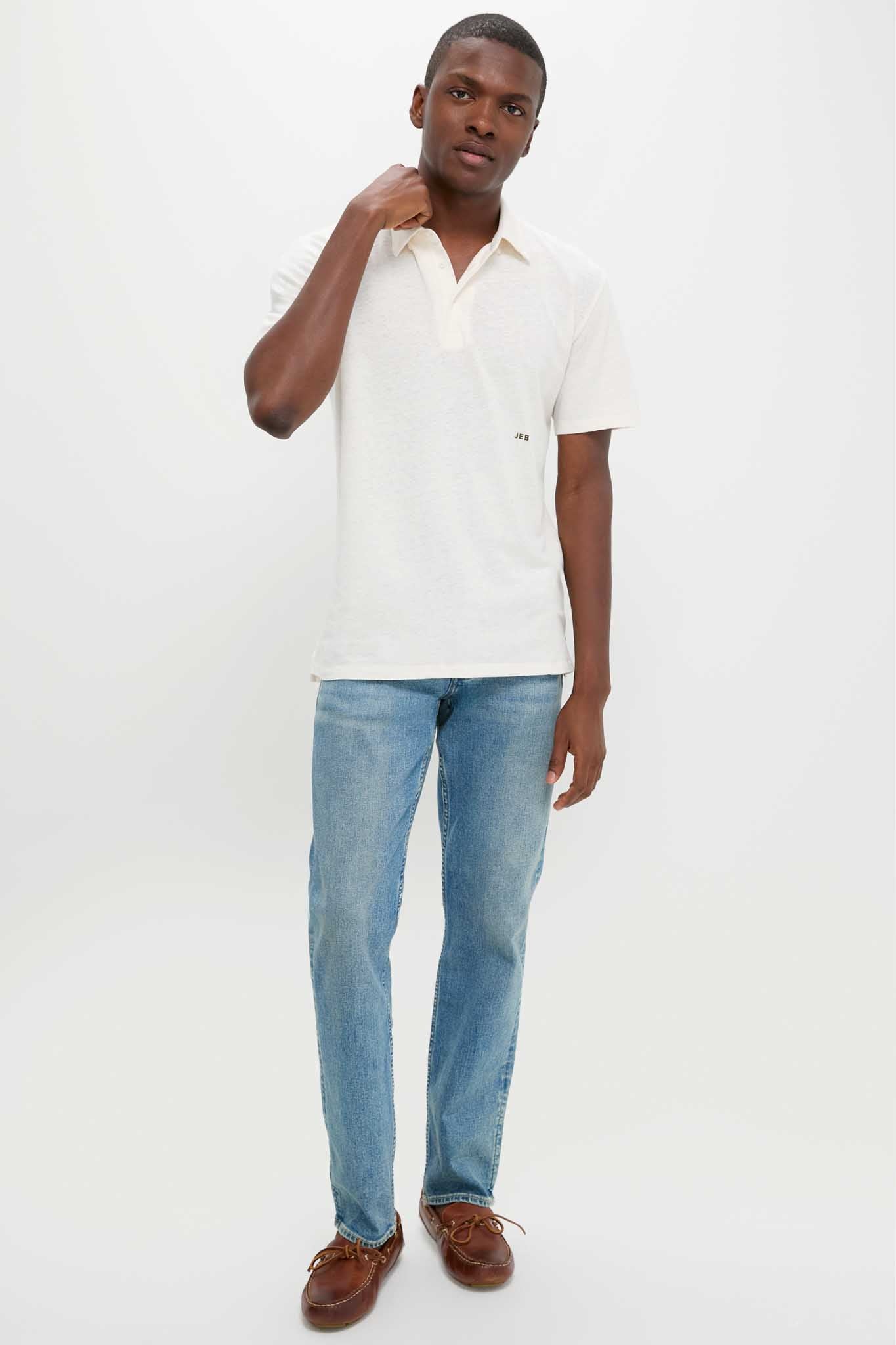 Sand Drift Linen Polo-Charming Tale Store