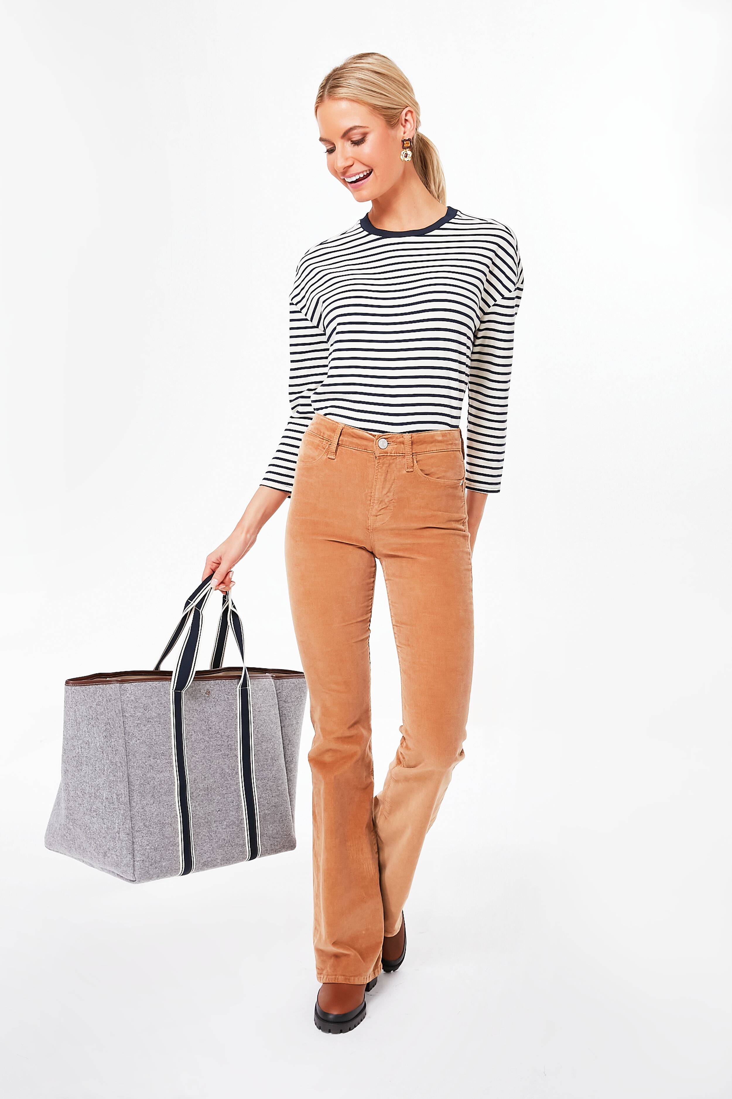 Grey Traversee XL Flannel Cruise Tote-Charming Tale Store