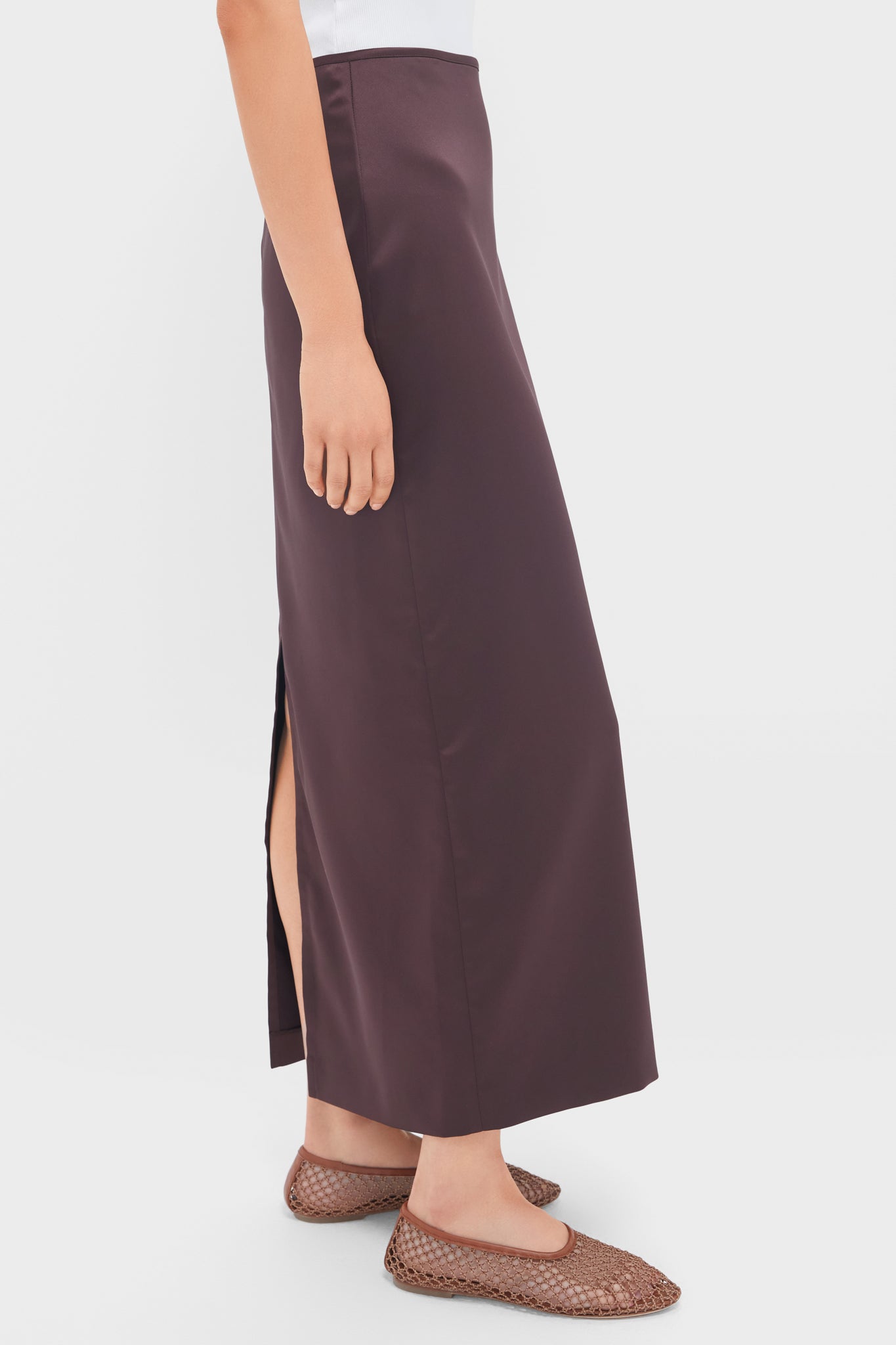 Brun Floriane Midi Skirt-Charming Tale Store