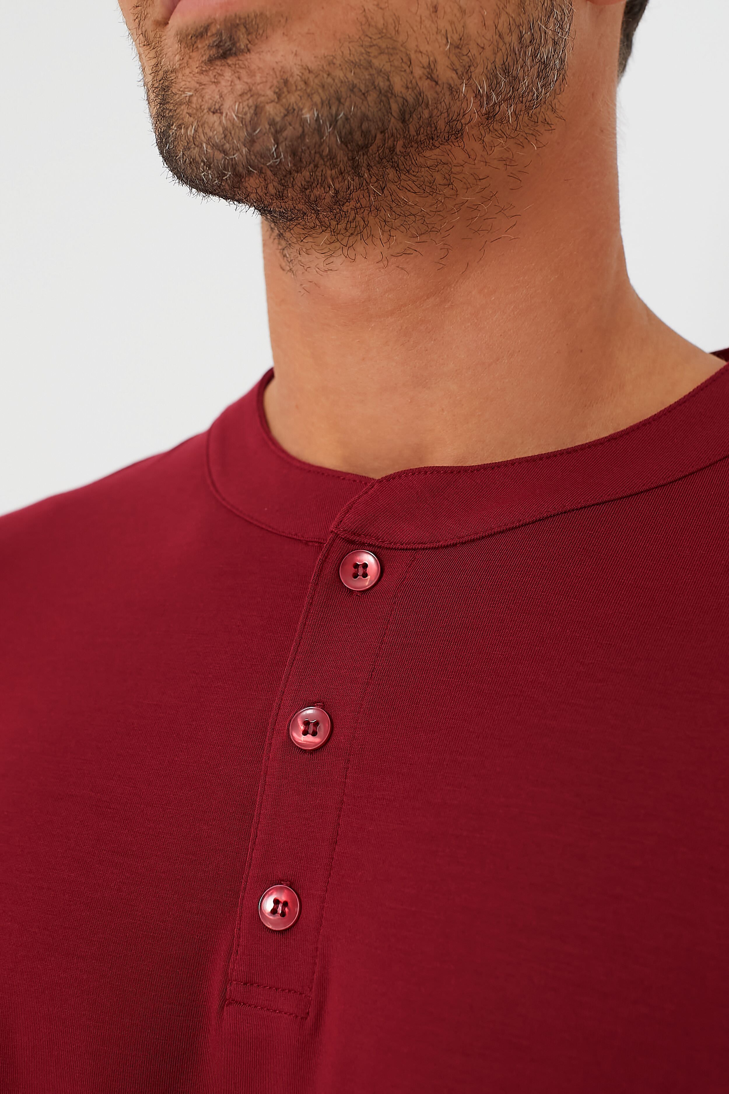 Sangria Henry Long PJ Set-Charming Tale Store