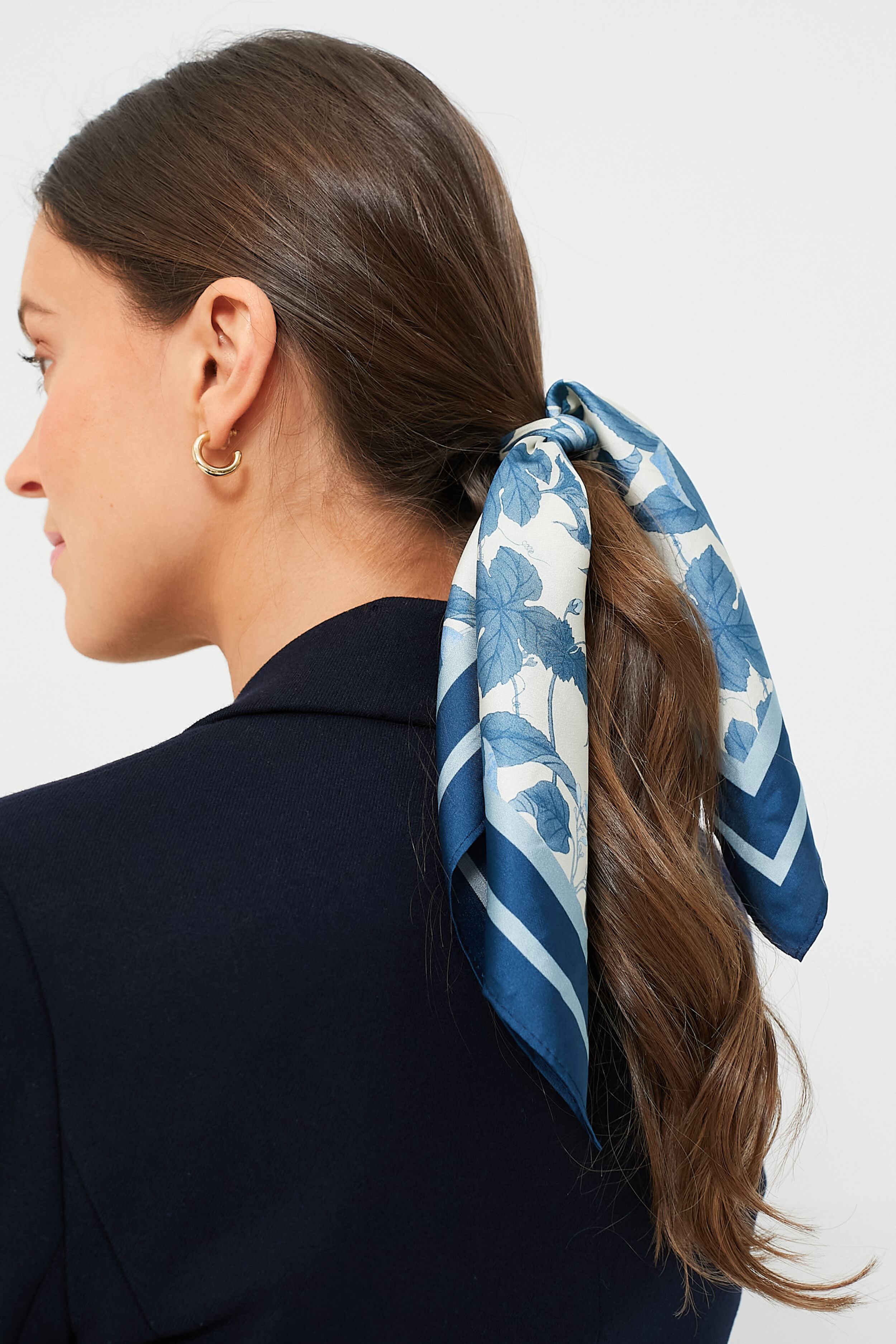 Bonnie Blossom Small Silk Scarf-Charming Tale Store