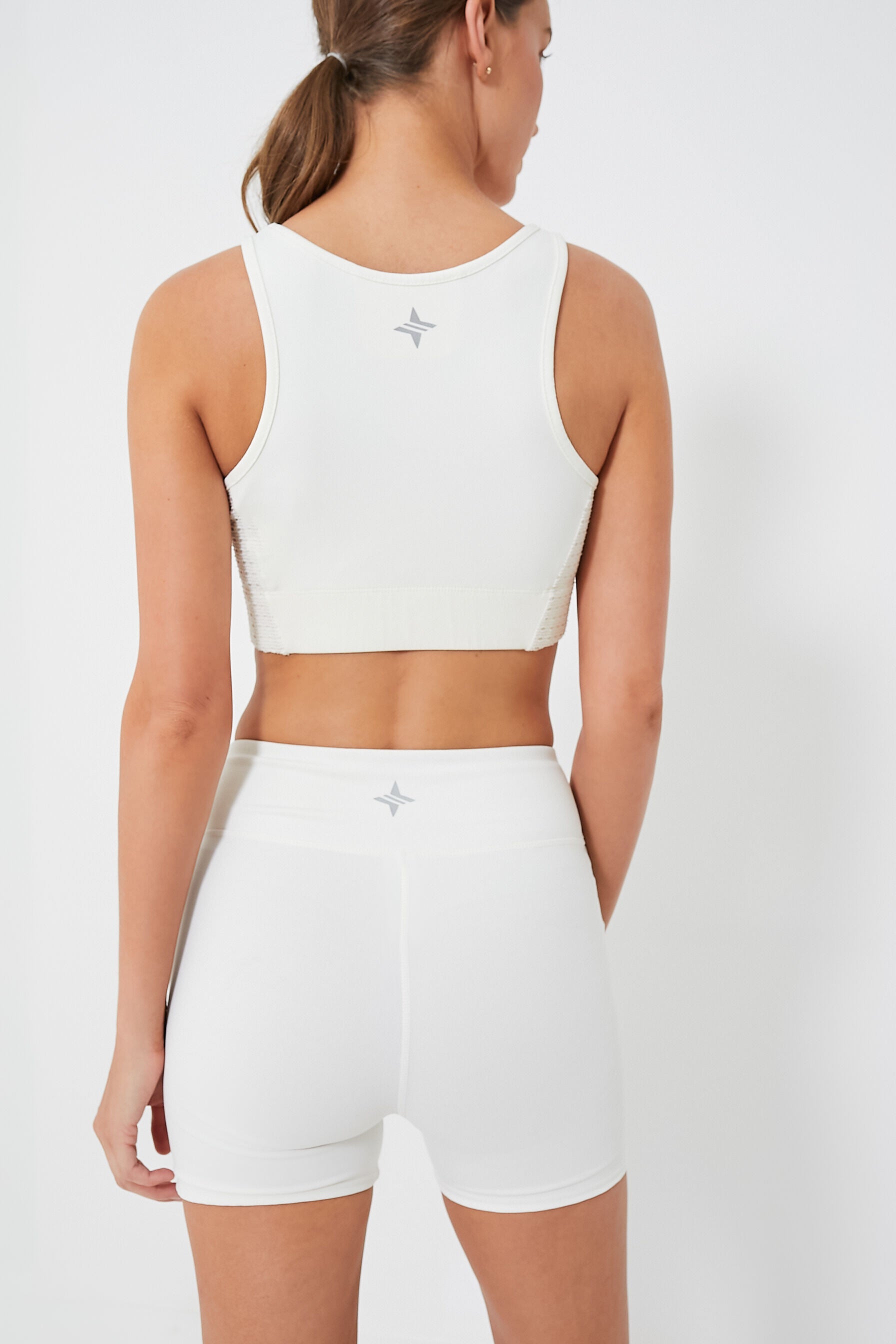 White Cane Jean Sports Bra-Charming Tale Store