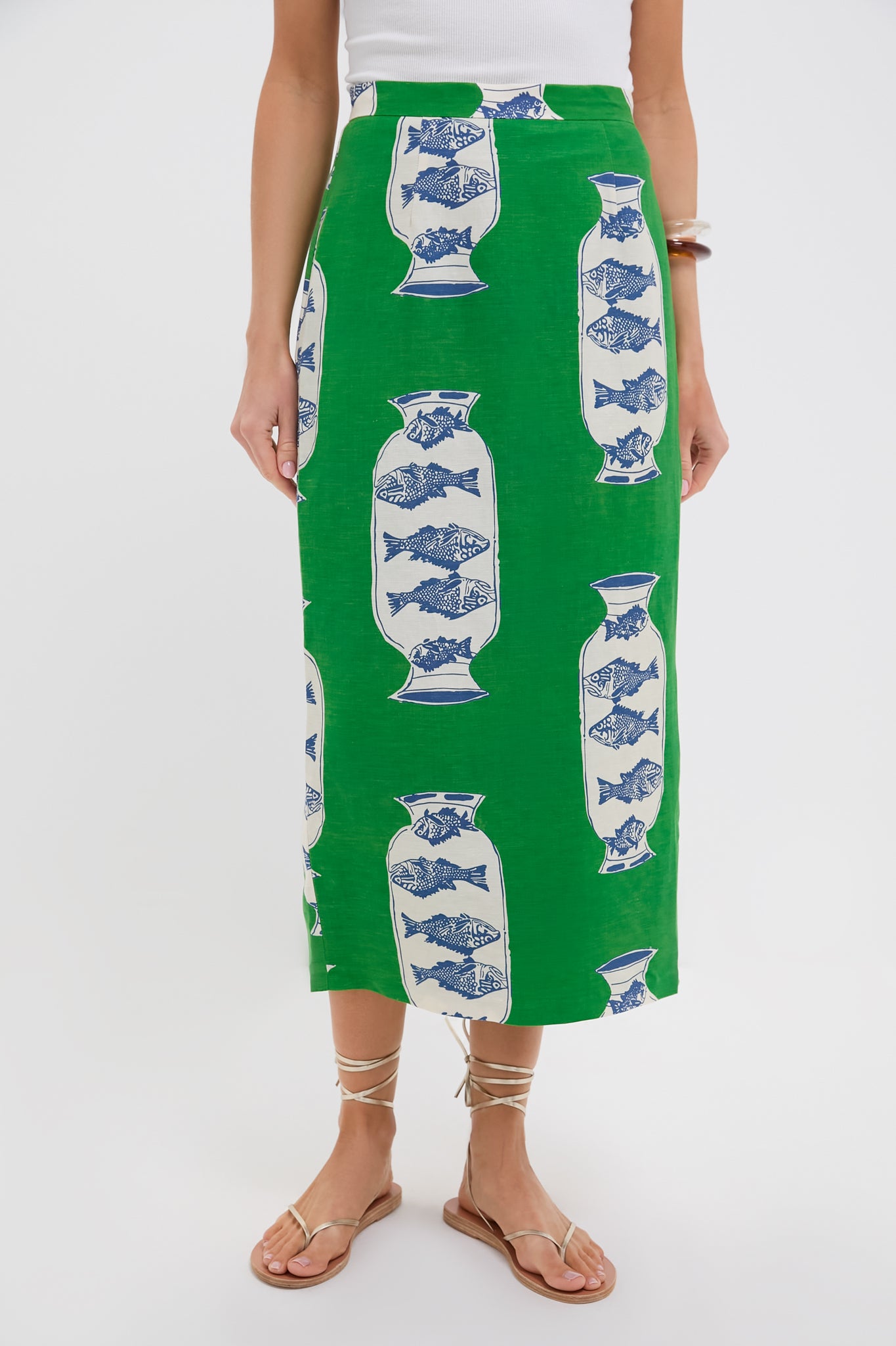 Herring Green Isla Skirt-Charming Tale Store