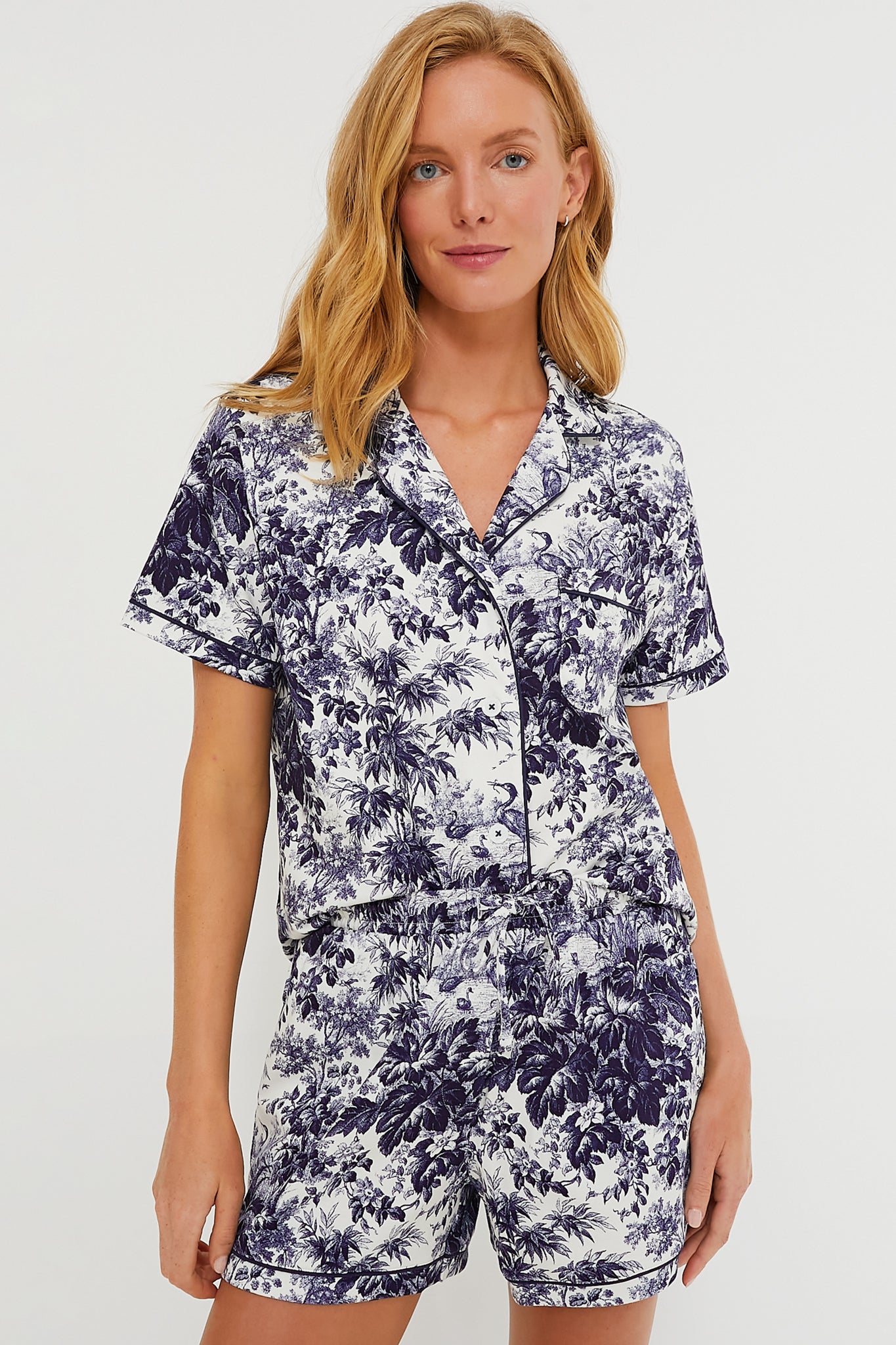 Cypress Toile Pajama Short Set-Charming Tale Store