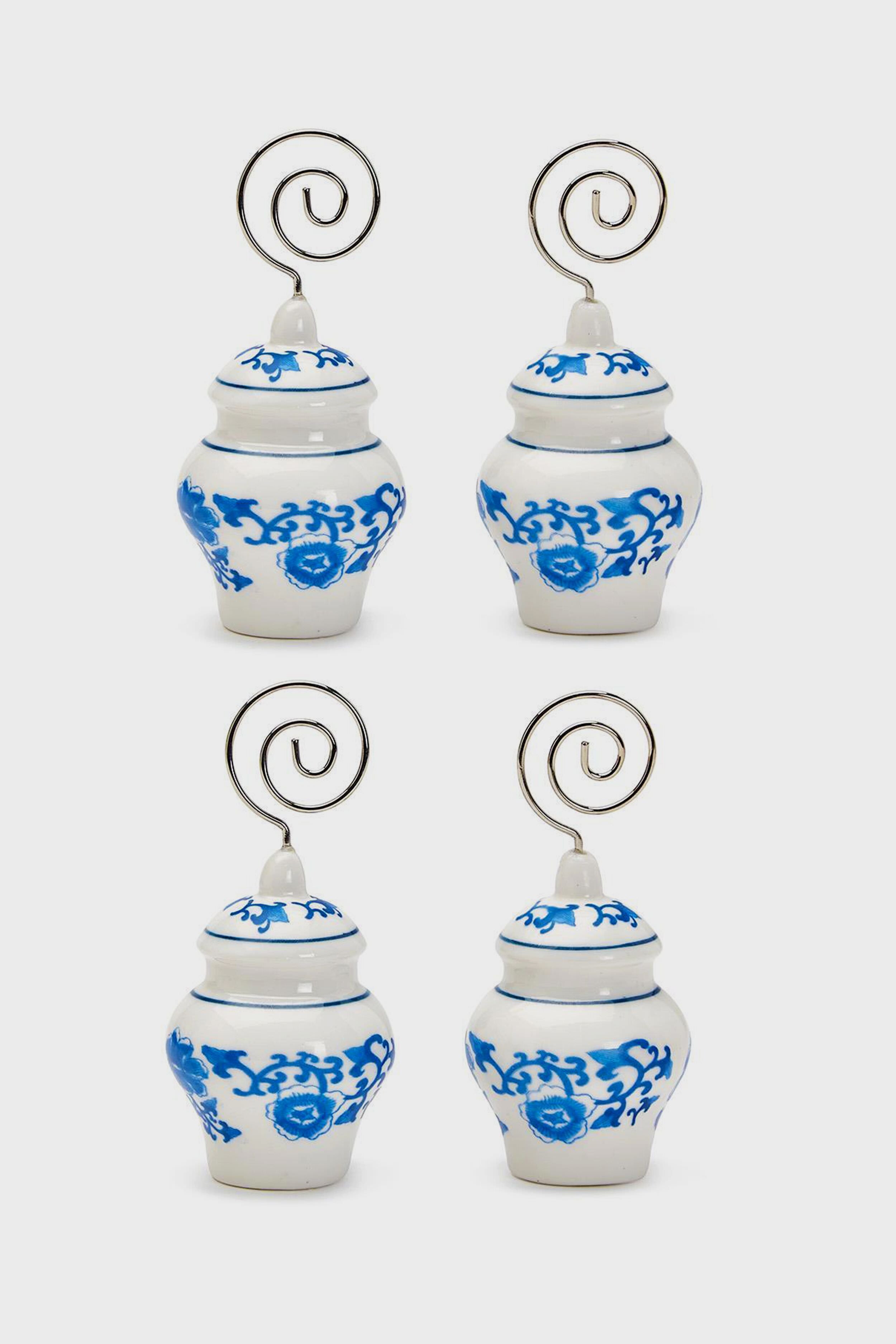 Set of 4 Ginger Jar Placecard Holders in Gift Box-Charming Tale Store