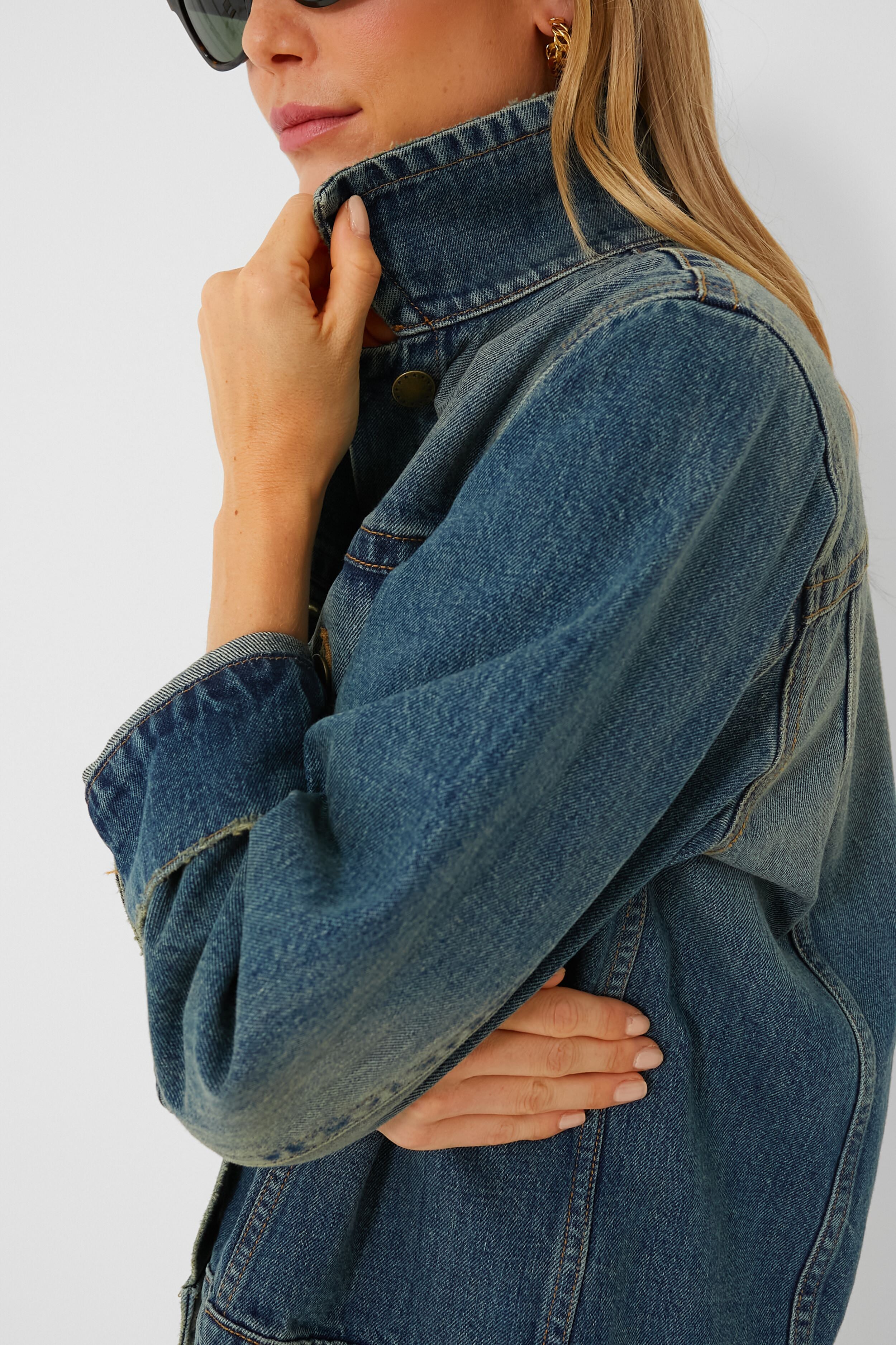 Cargo Wash The Slouchy Jean Jacket-Charming Tale Store