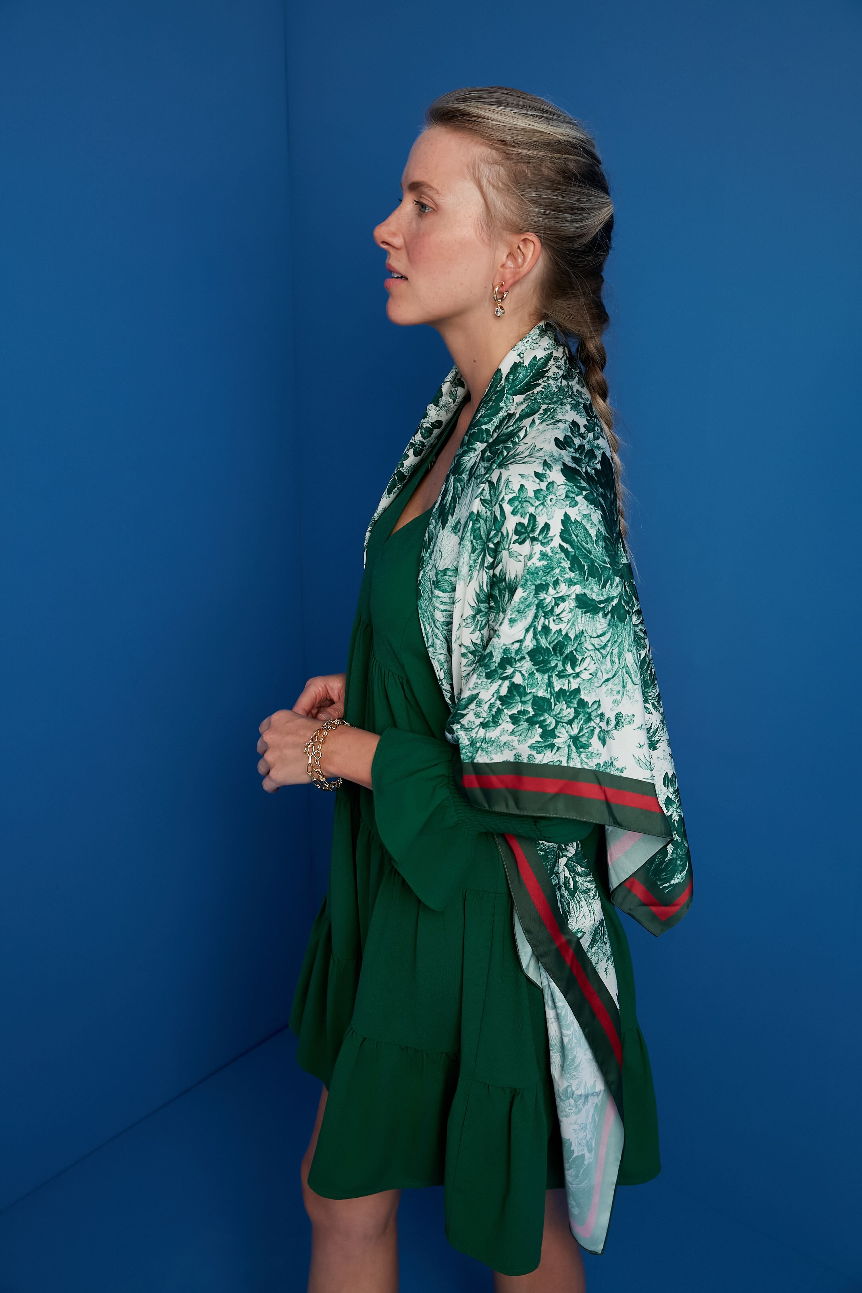 Cypress Toile Scarf-Charming Tale Store