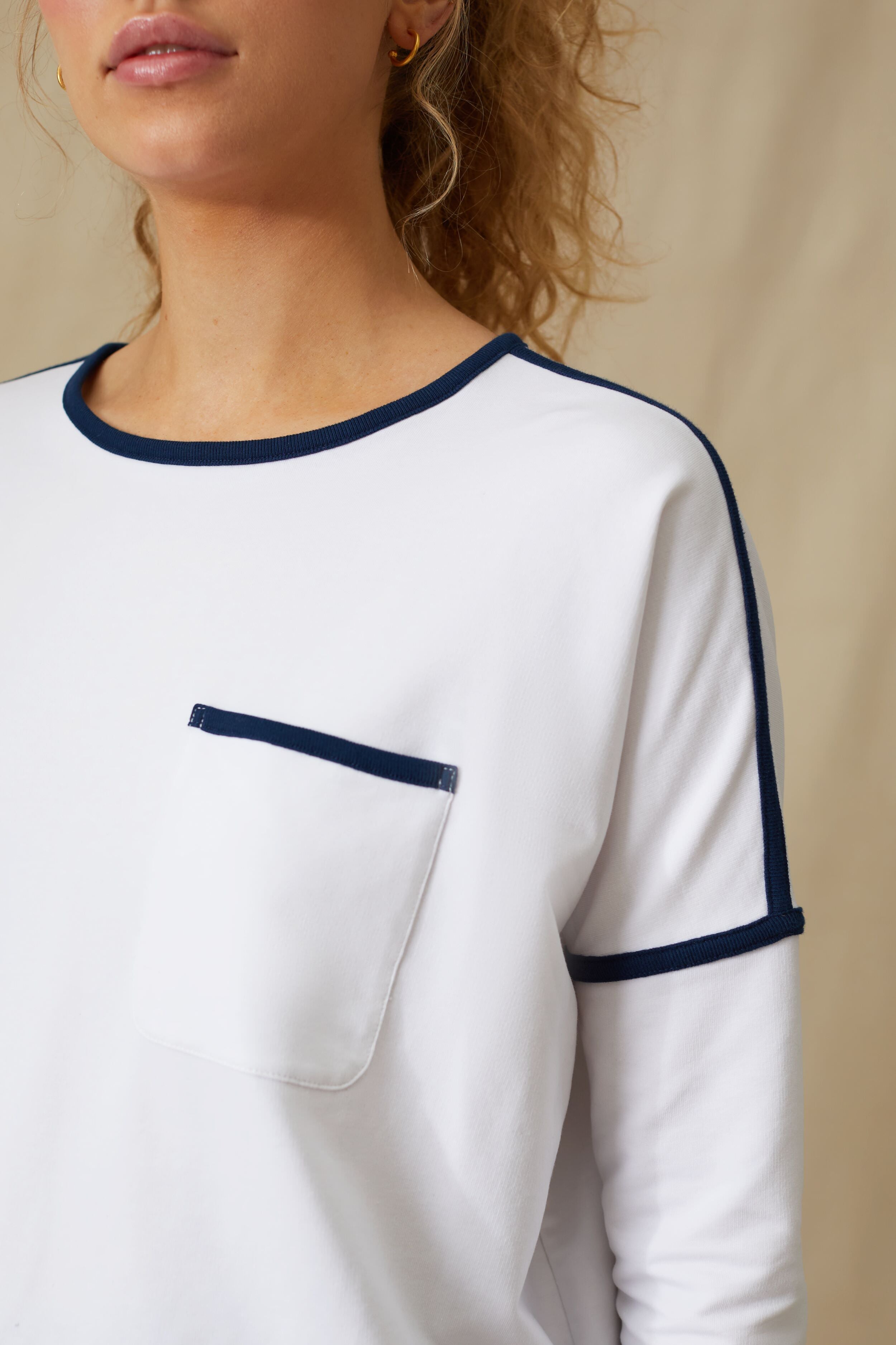 White Farah Pullover-Charming Tale Store