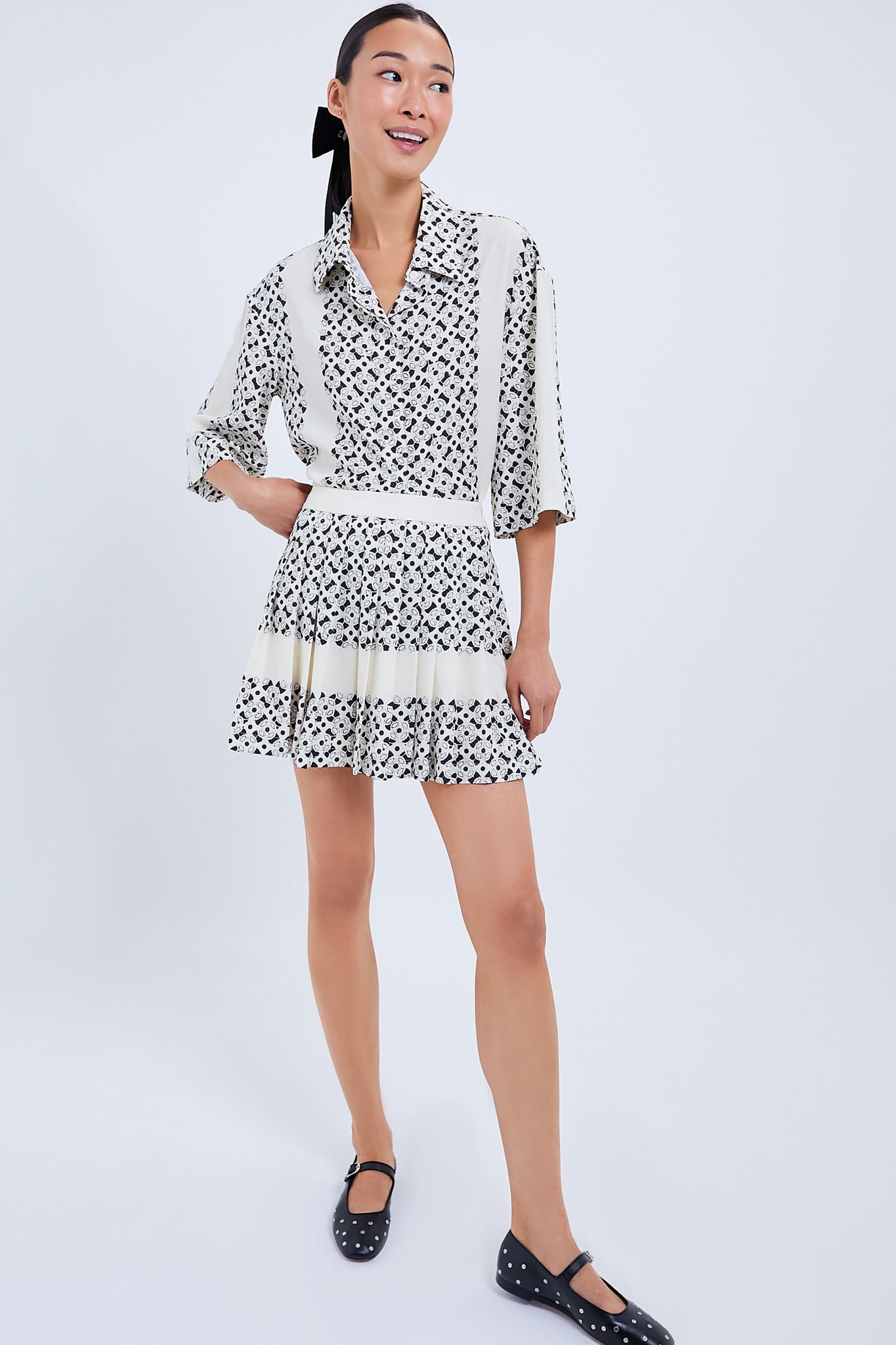 Cream Geo Erica Skort-Charming Tale Store