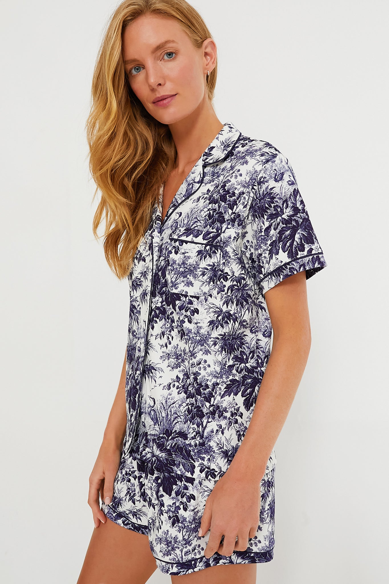 Cypress Toile Pajama Short Set-Charming Tale Store