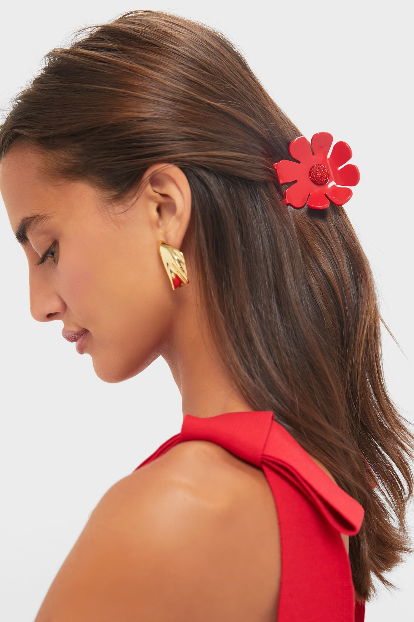 Fire Daisy Claw Clip-Charming Tale Store