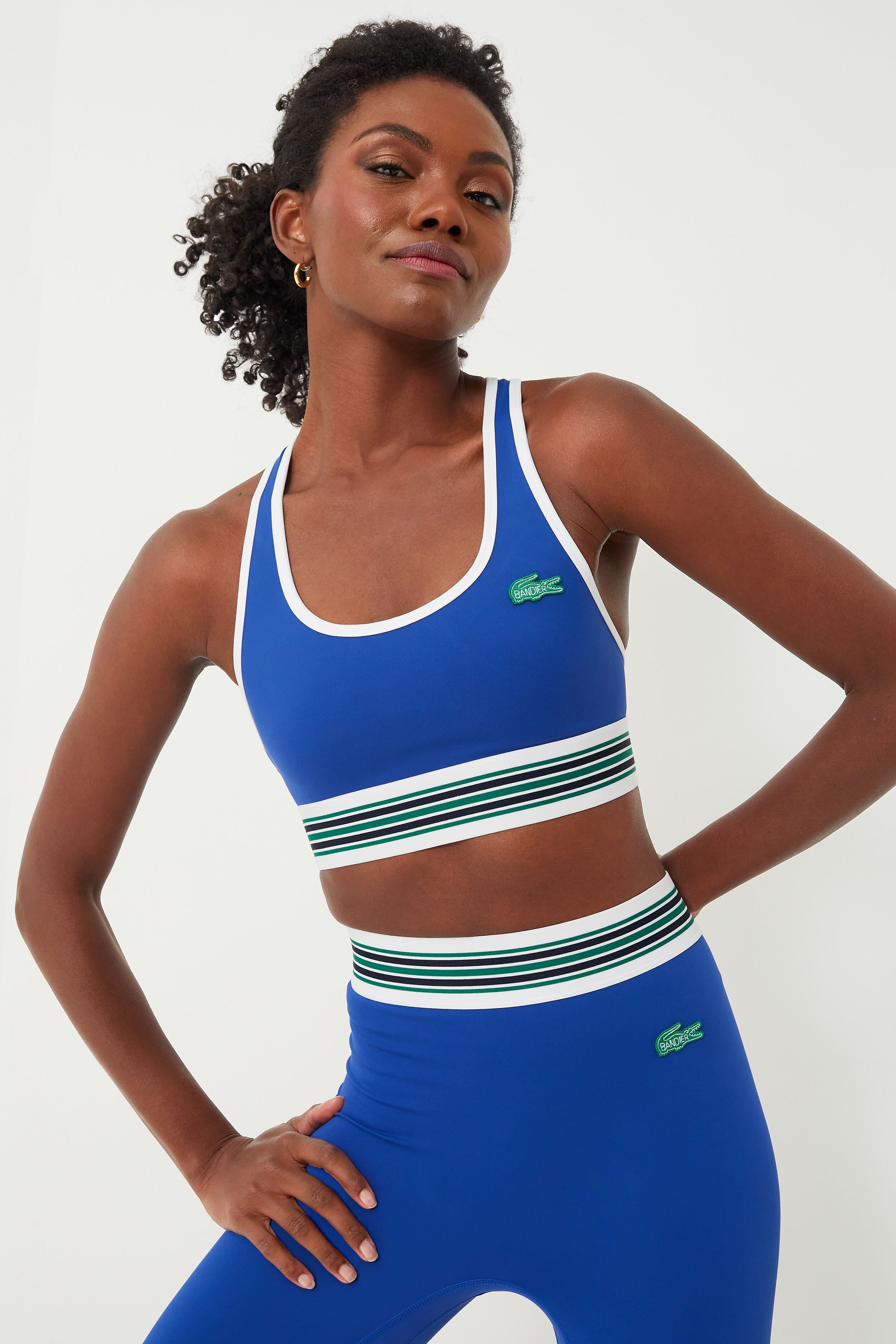 Cobalt Multi Striped Band Bralette-Charming Tale Store