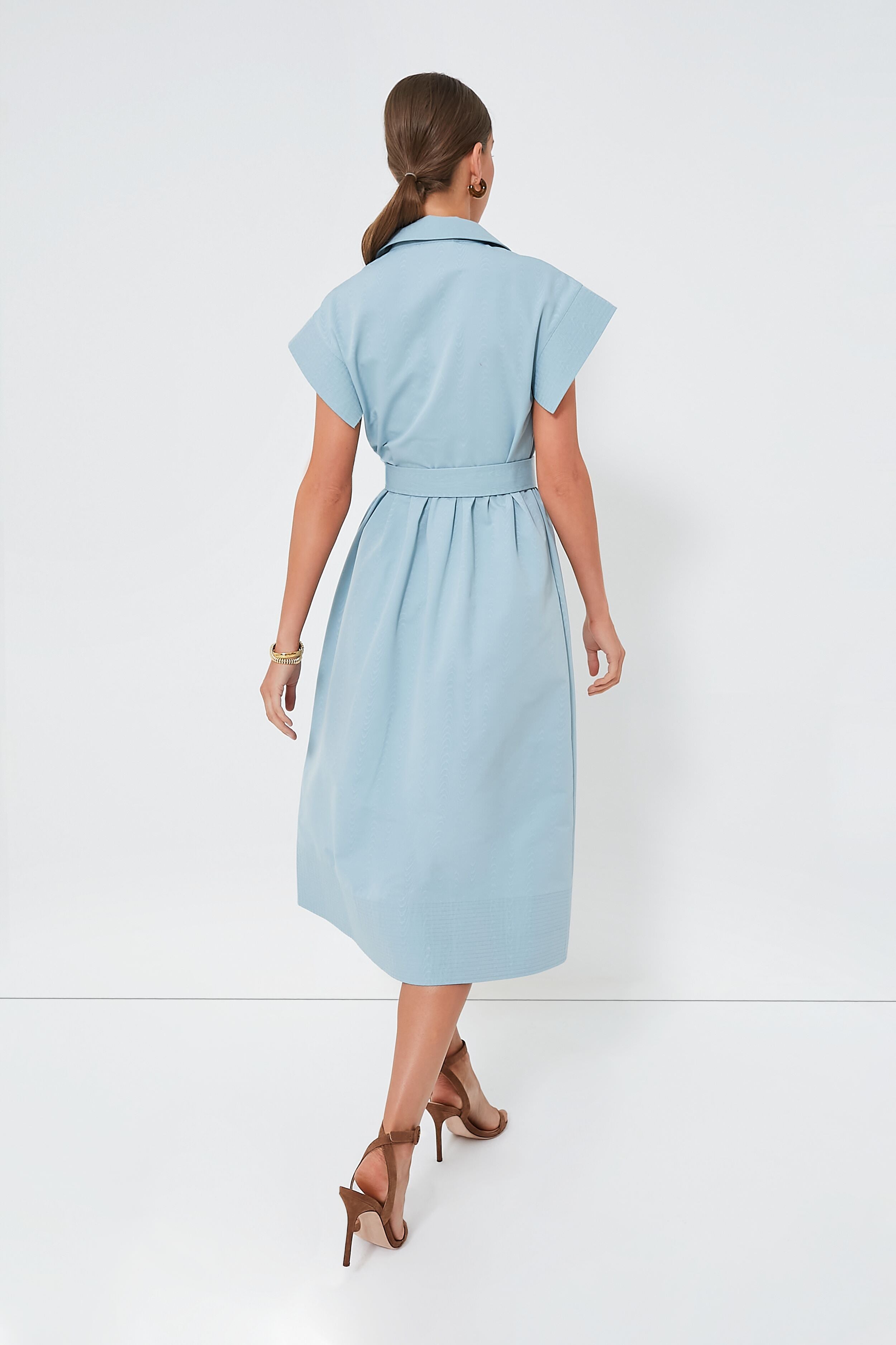 Slate Blue Chloe Dress-Charming Tale Store