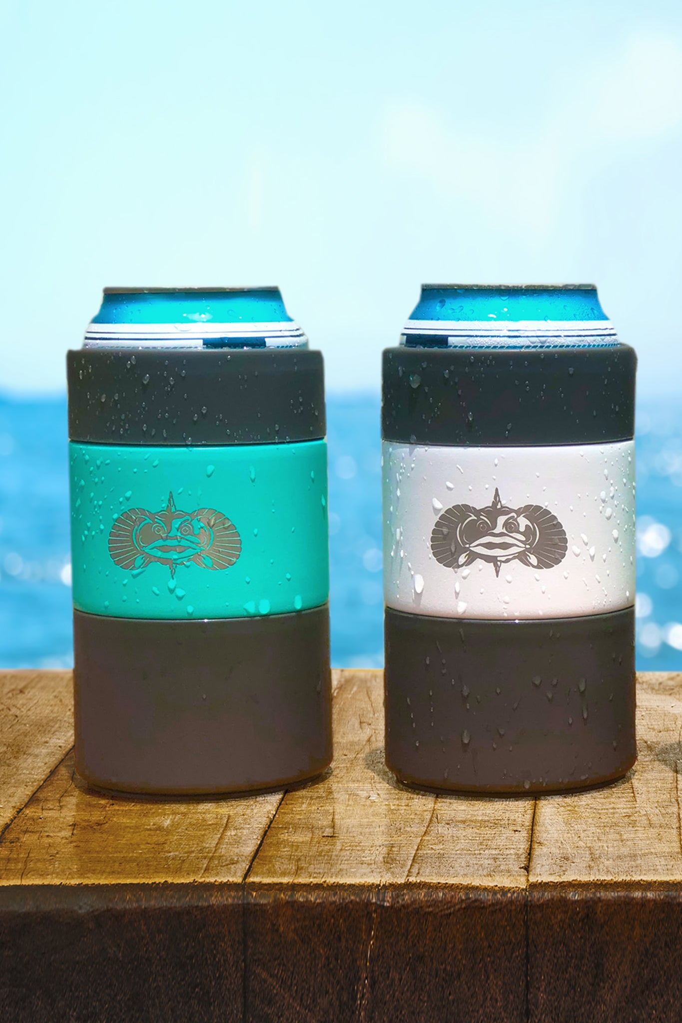 White Toadfish Non-tipping 12oz Can Cooler-Charming Tale Store