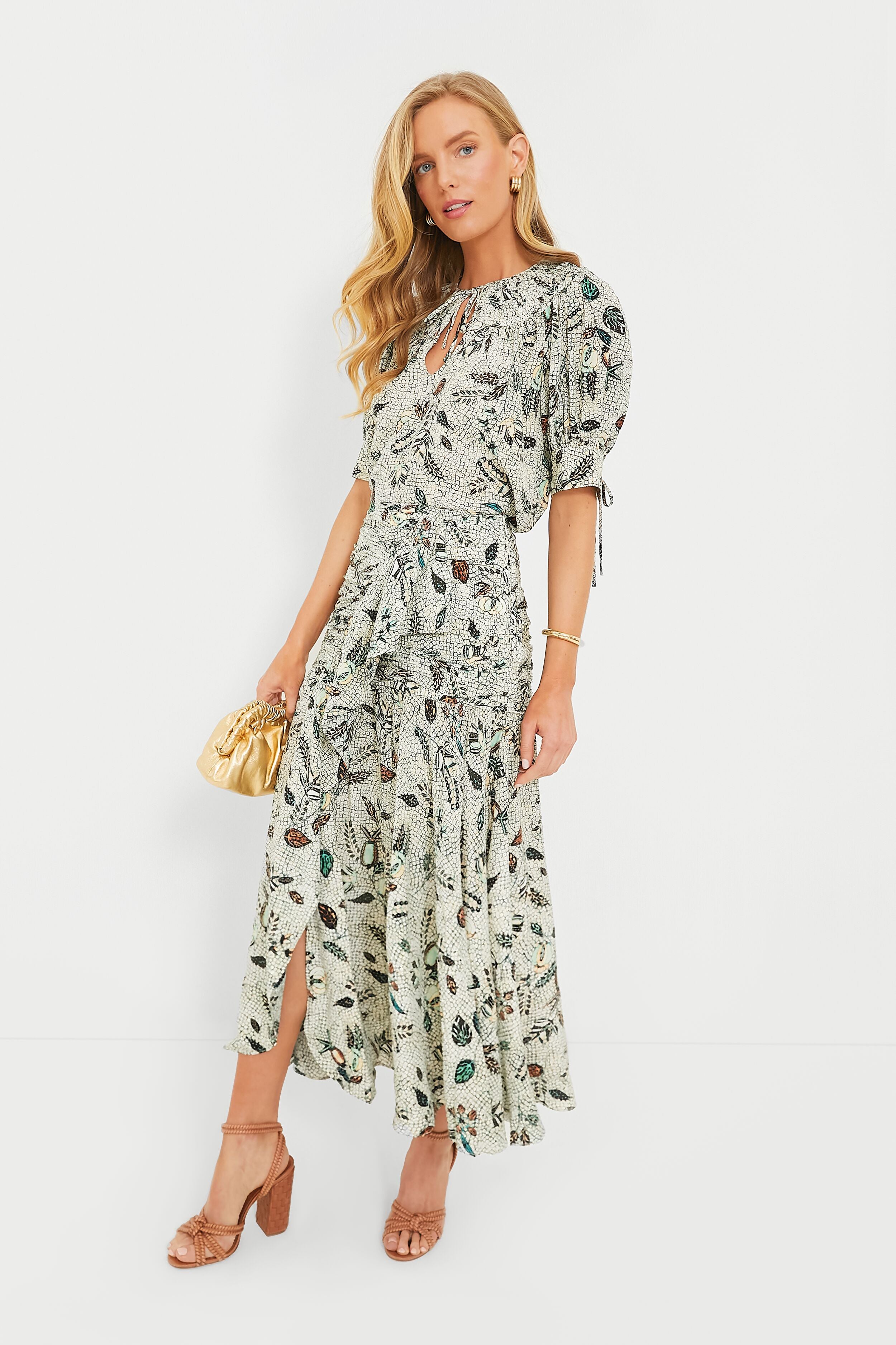 Botanical Mist Georgina Skirt-Charming Tale Store