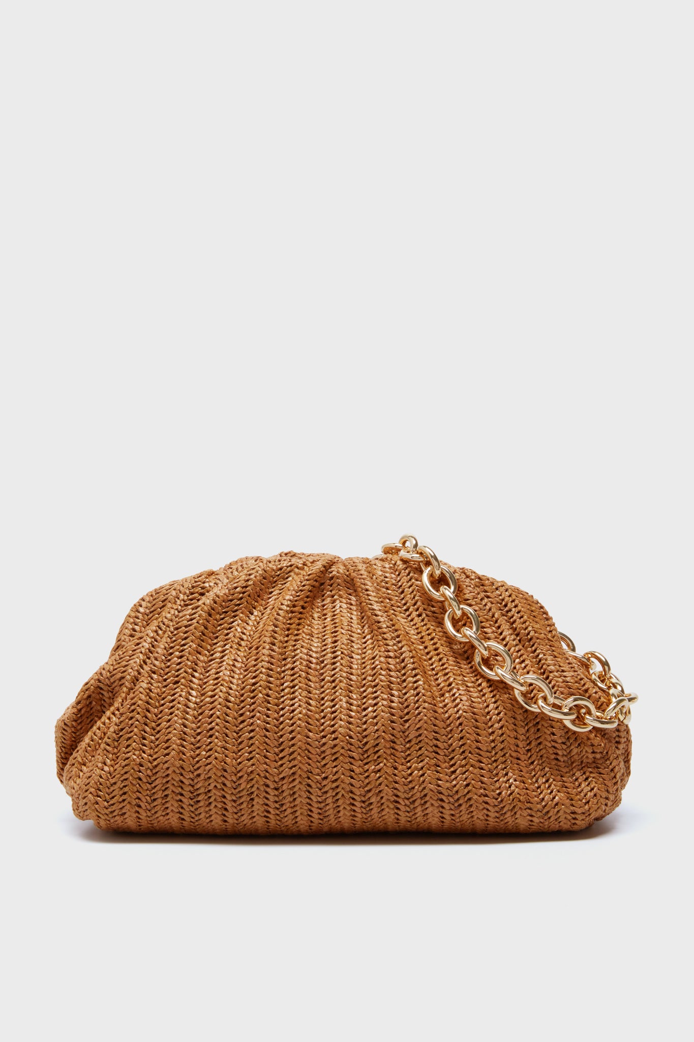 Dark Raffia Slouchy Clutch-Charming Tale Store