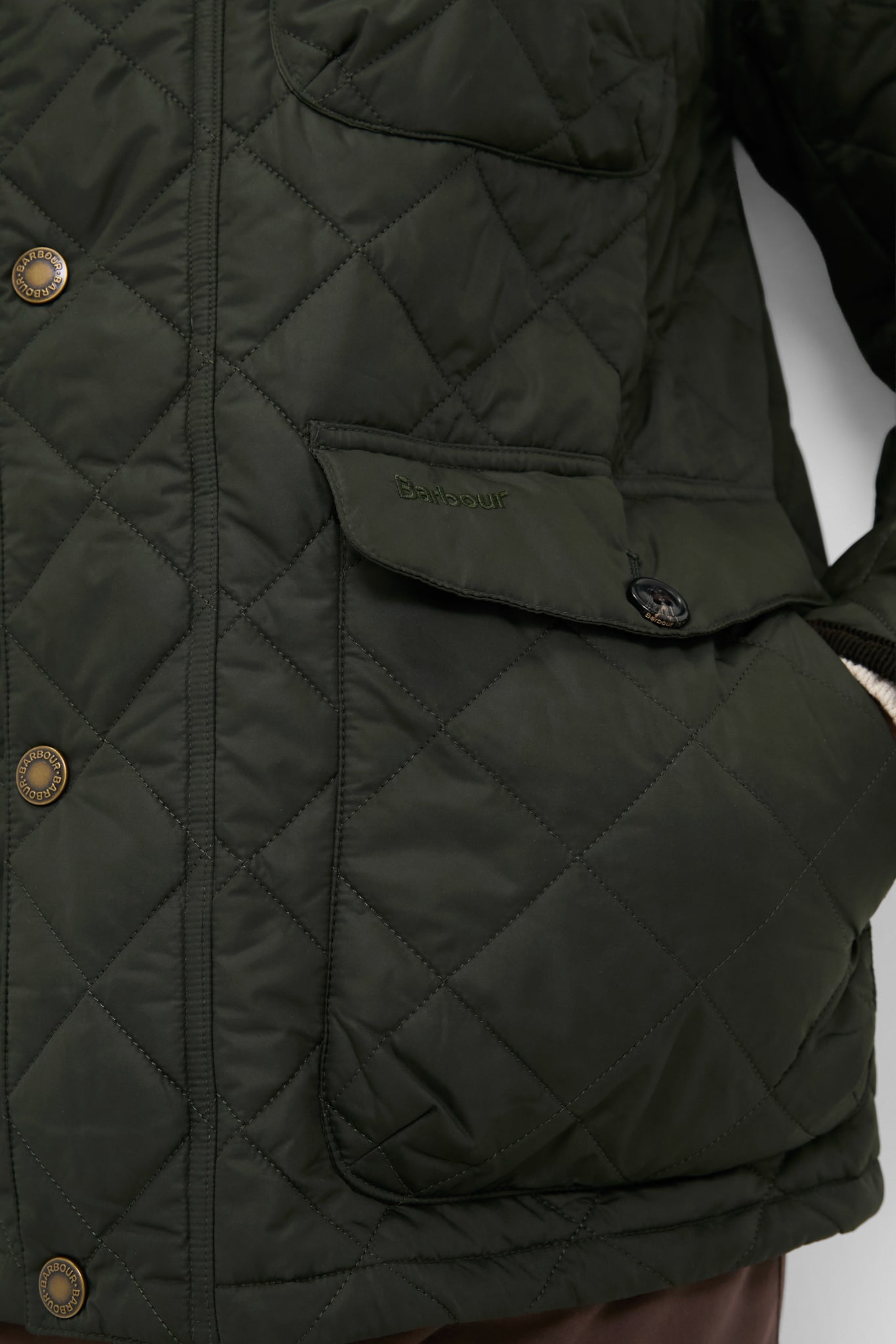 Sage Hornby Quilted Jacket-Charming Tale Store