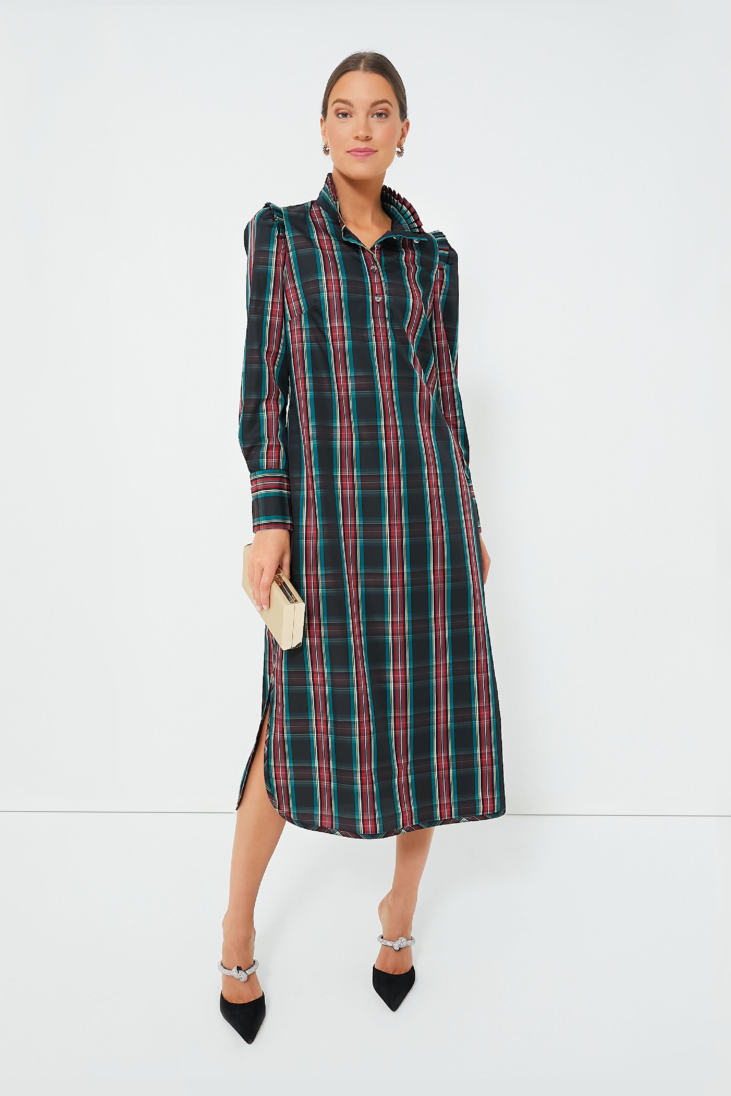 Highland Tartan Demy Dress-Charming Tale Store
