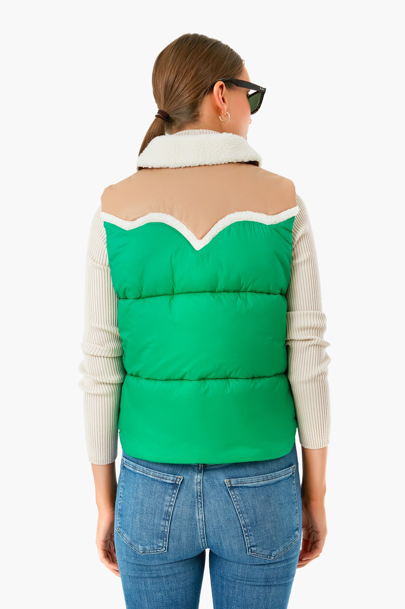 Bright Green The Ol West Puffer Vest-Charming Tale Store