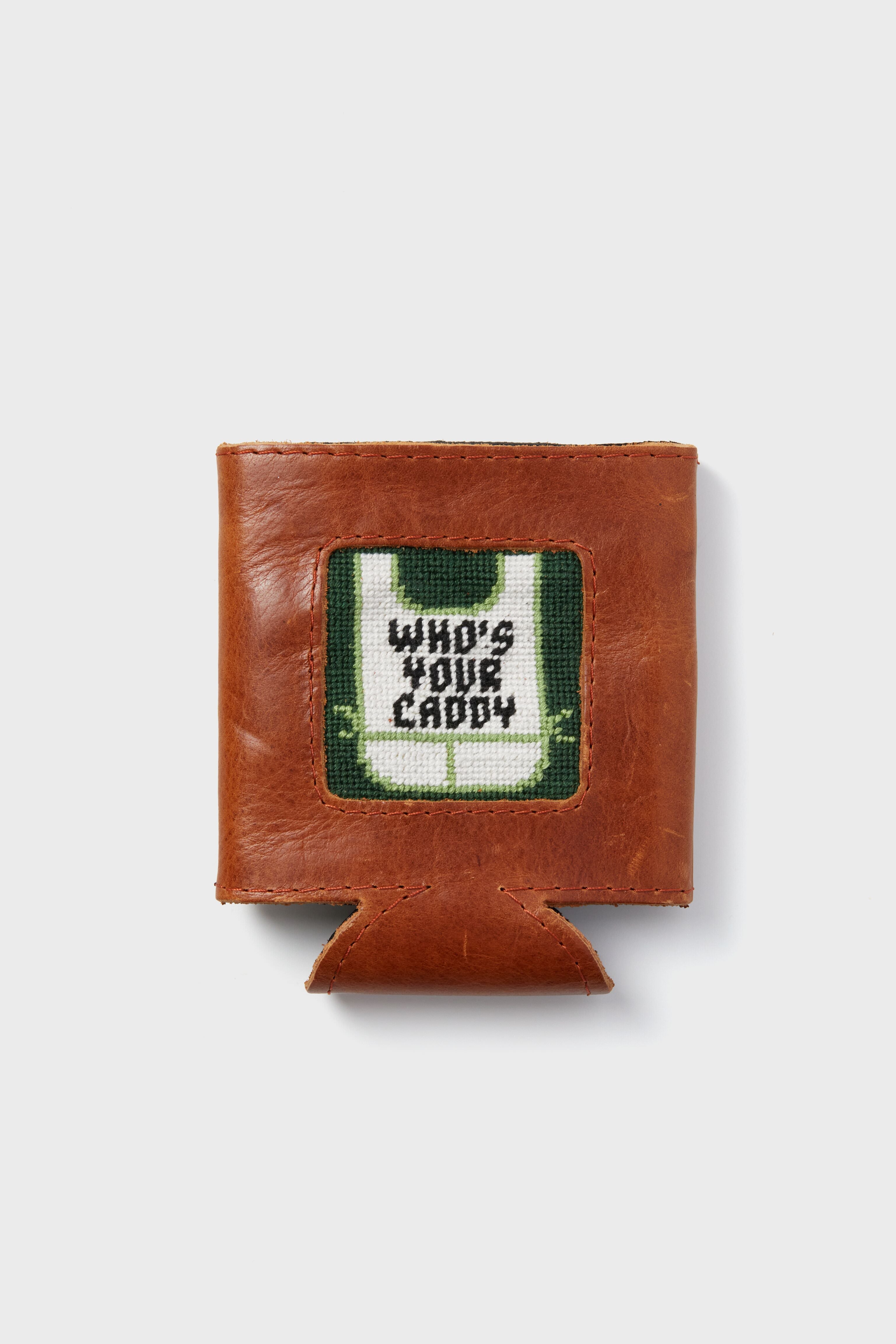 Who's Your Caddy Needlepoint Can Cooler-Charming Tale Store