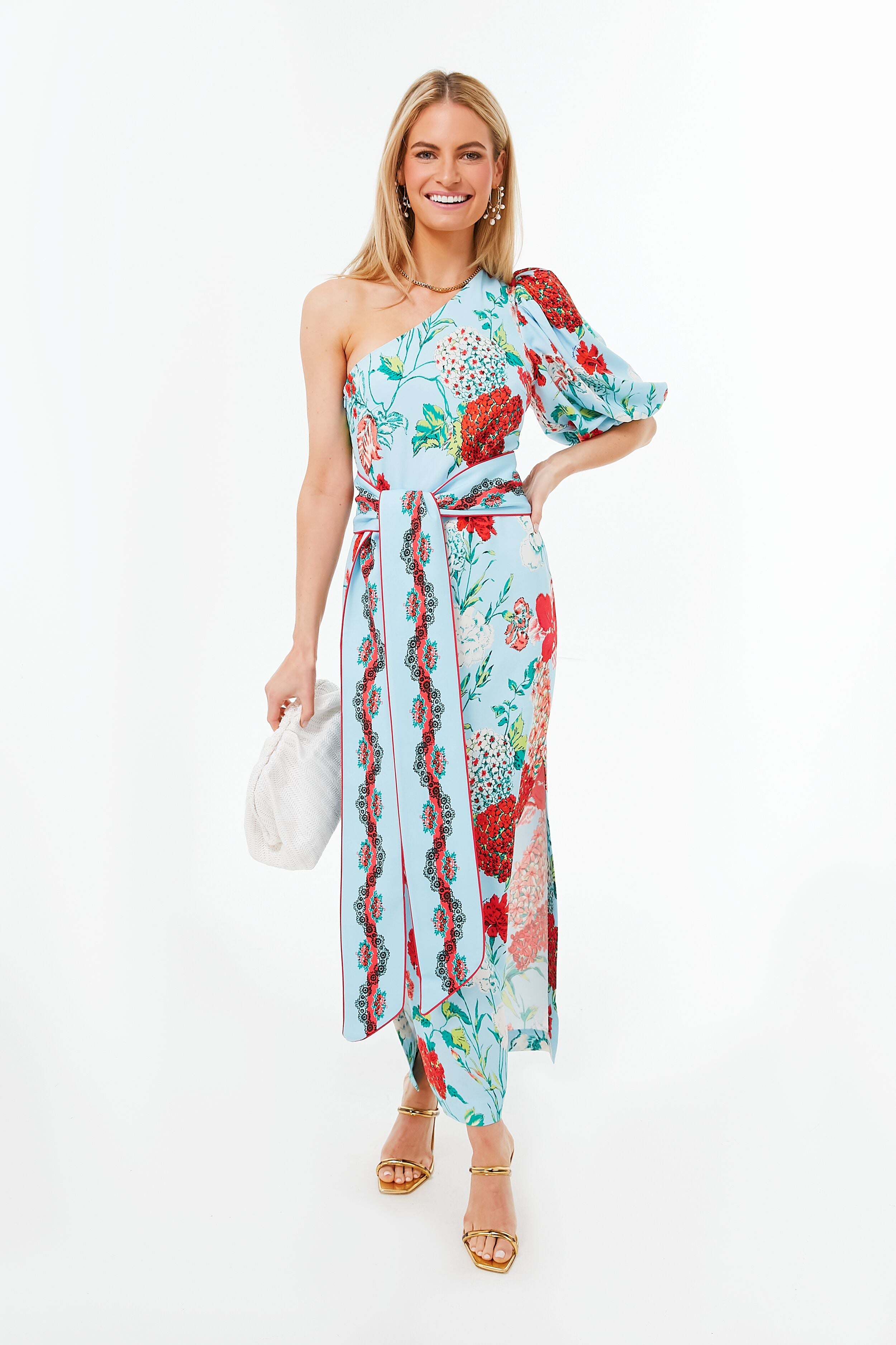 Floral Dew One Shoulder Lucia Dress-Charming Tale Store