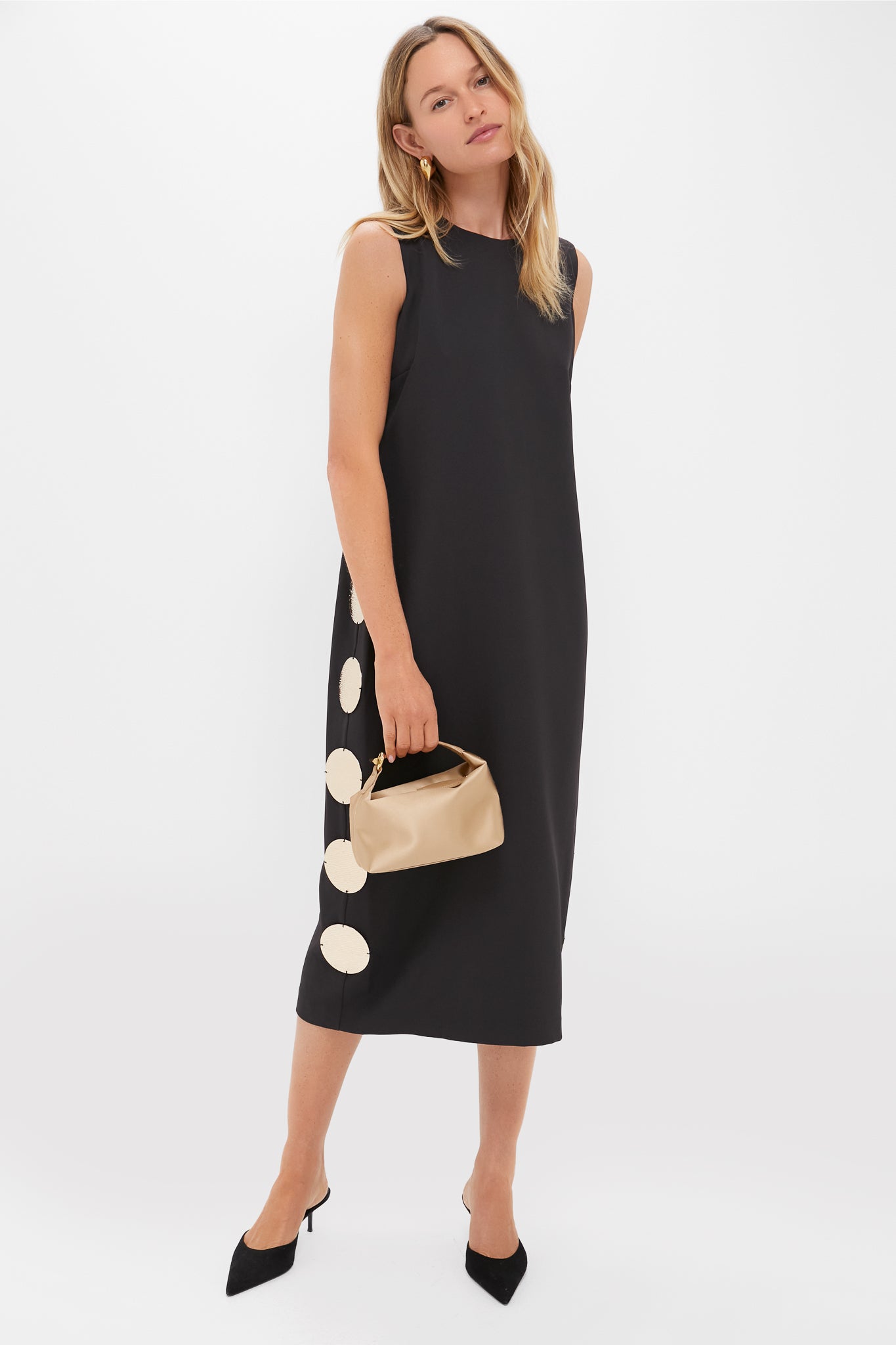 Gold Medallion Zeus Midi Dress-Charming Tale Store