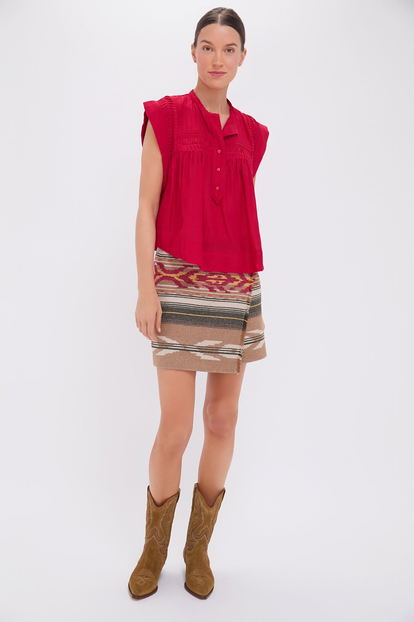 Camel Adelaide Skirt-Charming Tale Store